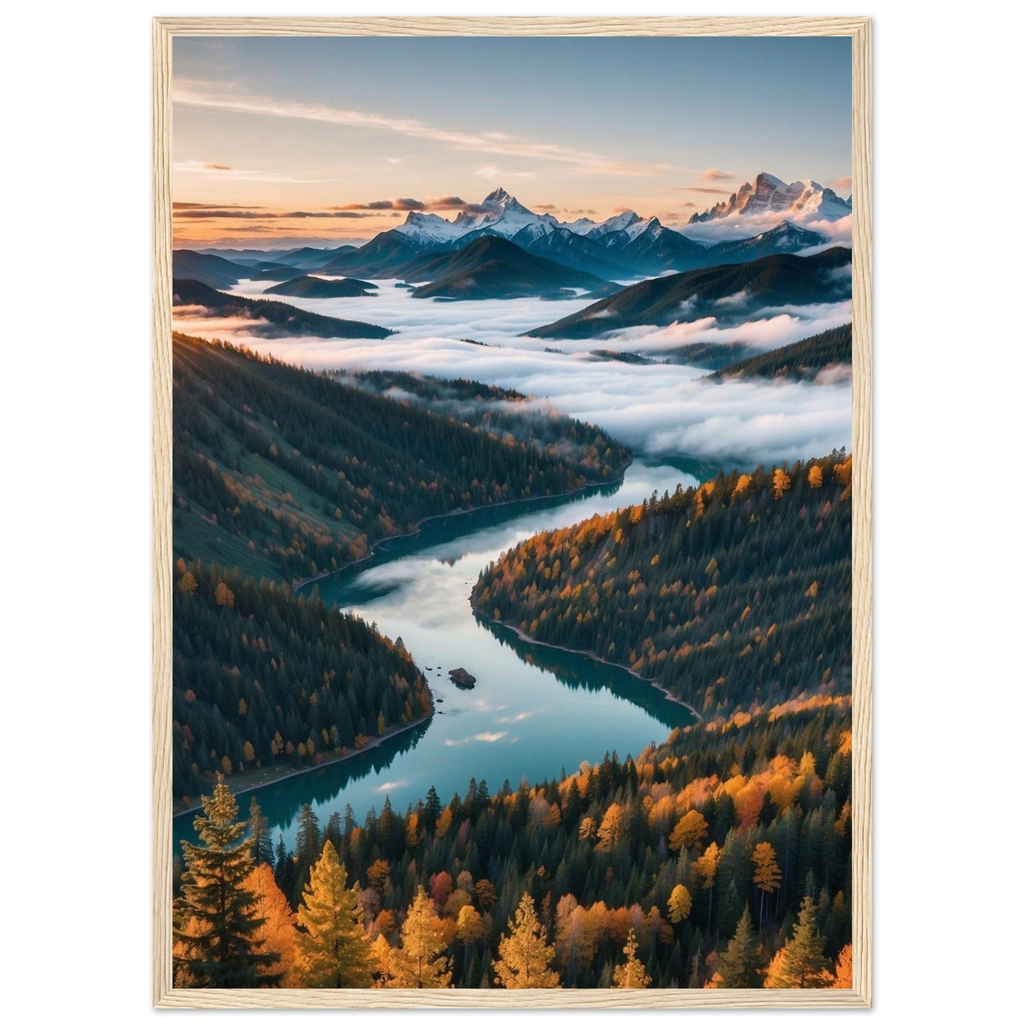 Premium Matte Paper Wooden Framed Poster