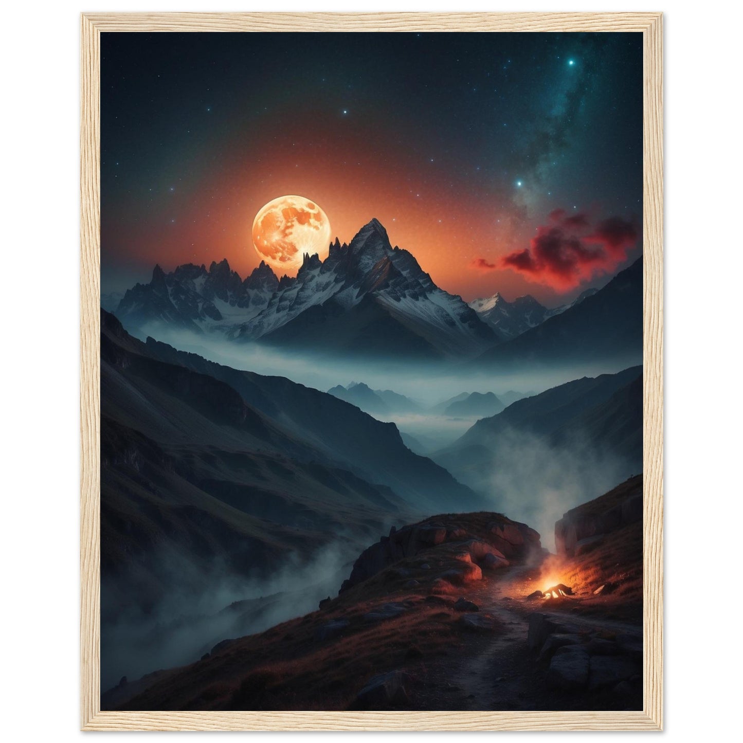 Premium Matte Paper Wooden Framed Poster