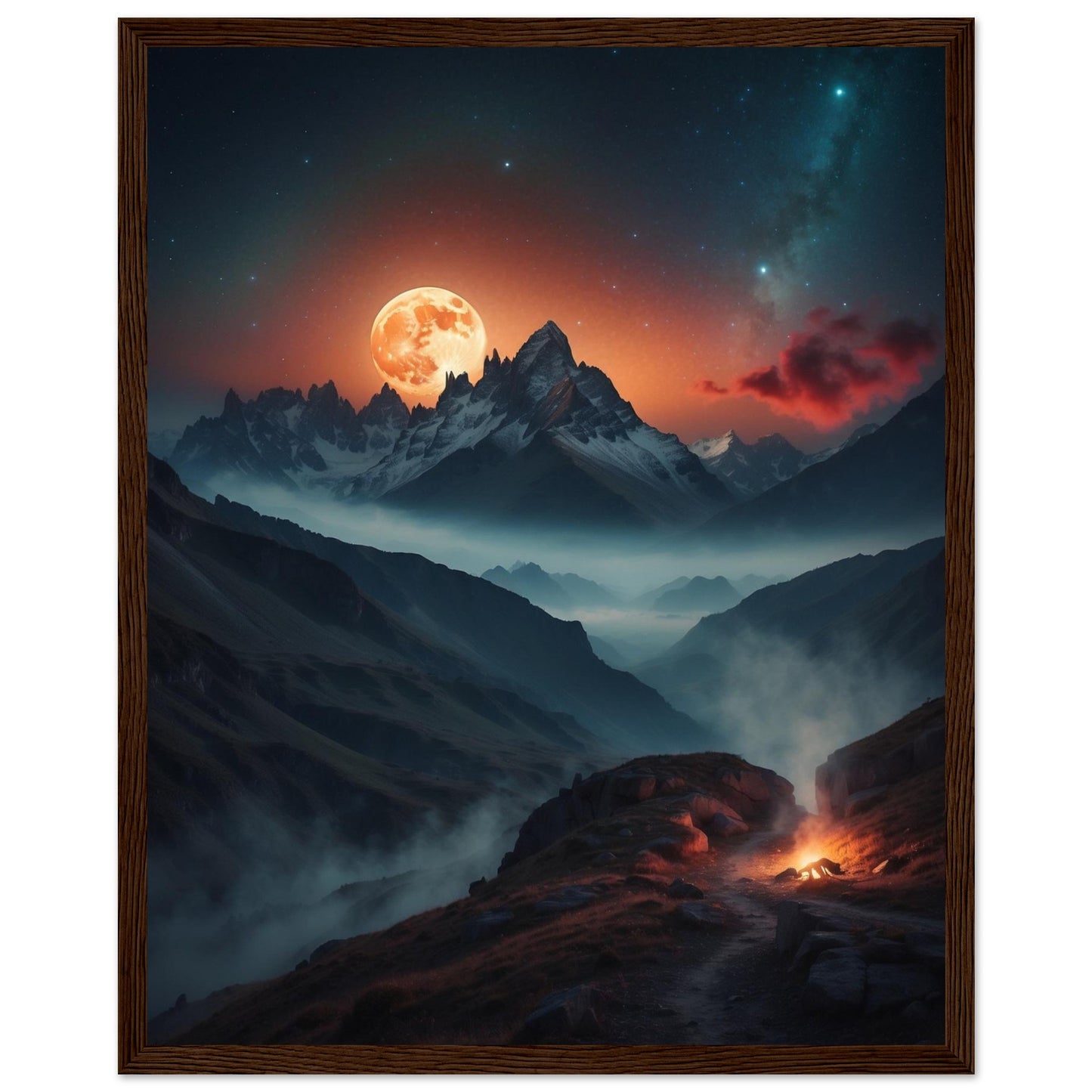 Premium Matte Paper Wooden Framed Poster