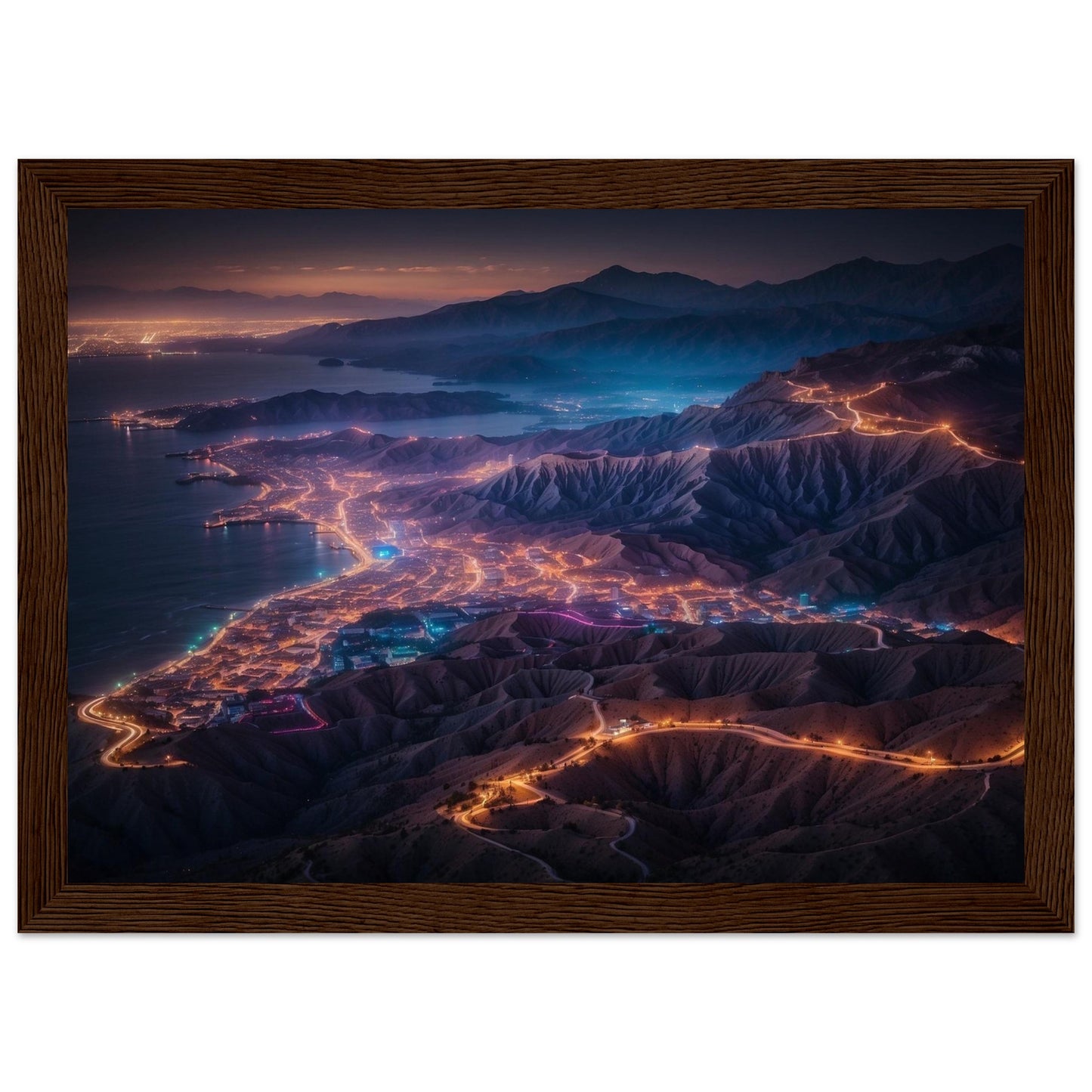 Premium Matte Paper Wooden Framed Poster