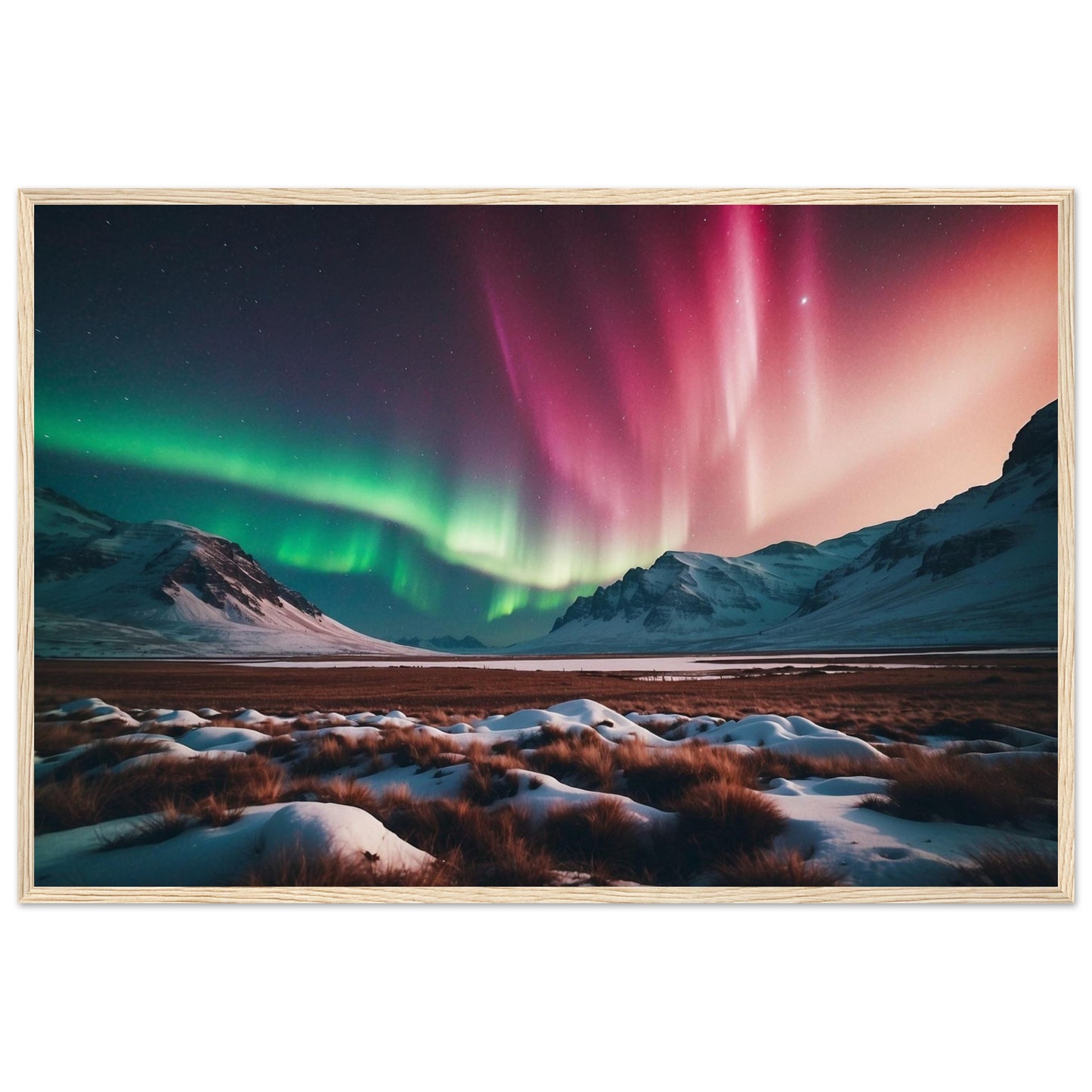 Premium Matte Paper Wooden Framed Poster