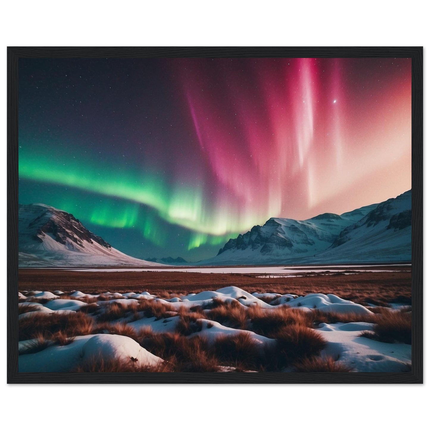 Premium Matte Paper Wooden Framed Poster