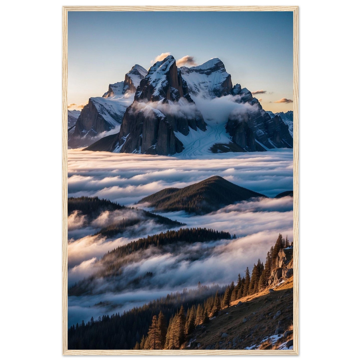 Premium Matte Paper Wooden Framed Poster