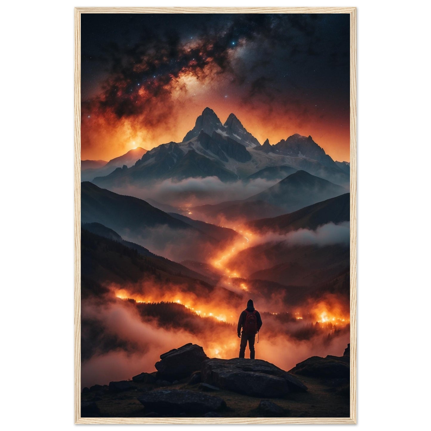Premium Matte Paper Wooden Framed Poster