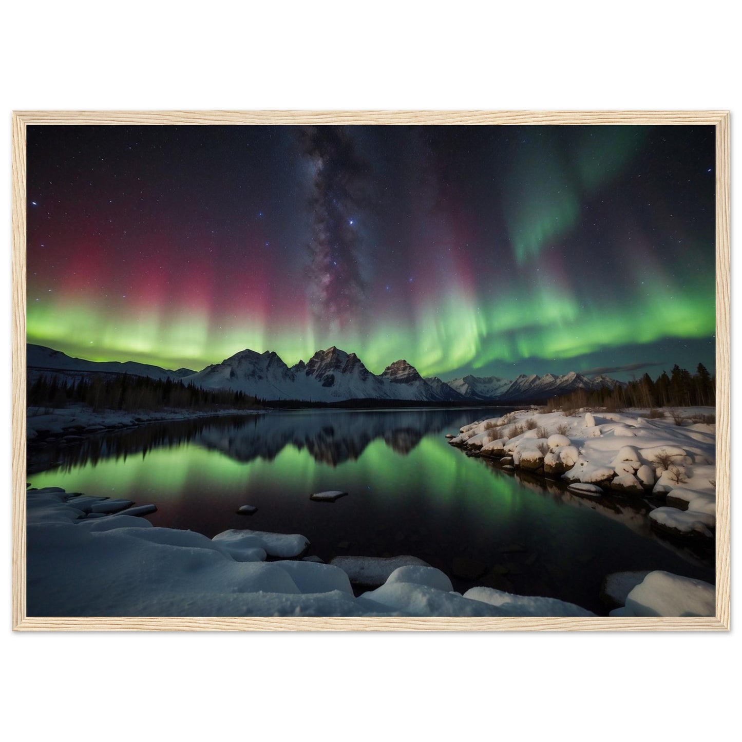 Premium Matte Paper Wooden Framed Poster