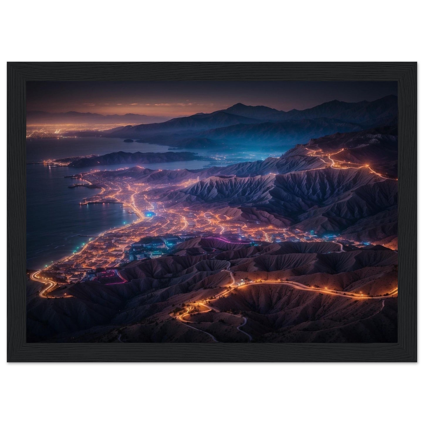 Premium Matte Paper Wooden Framed Poster