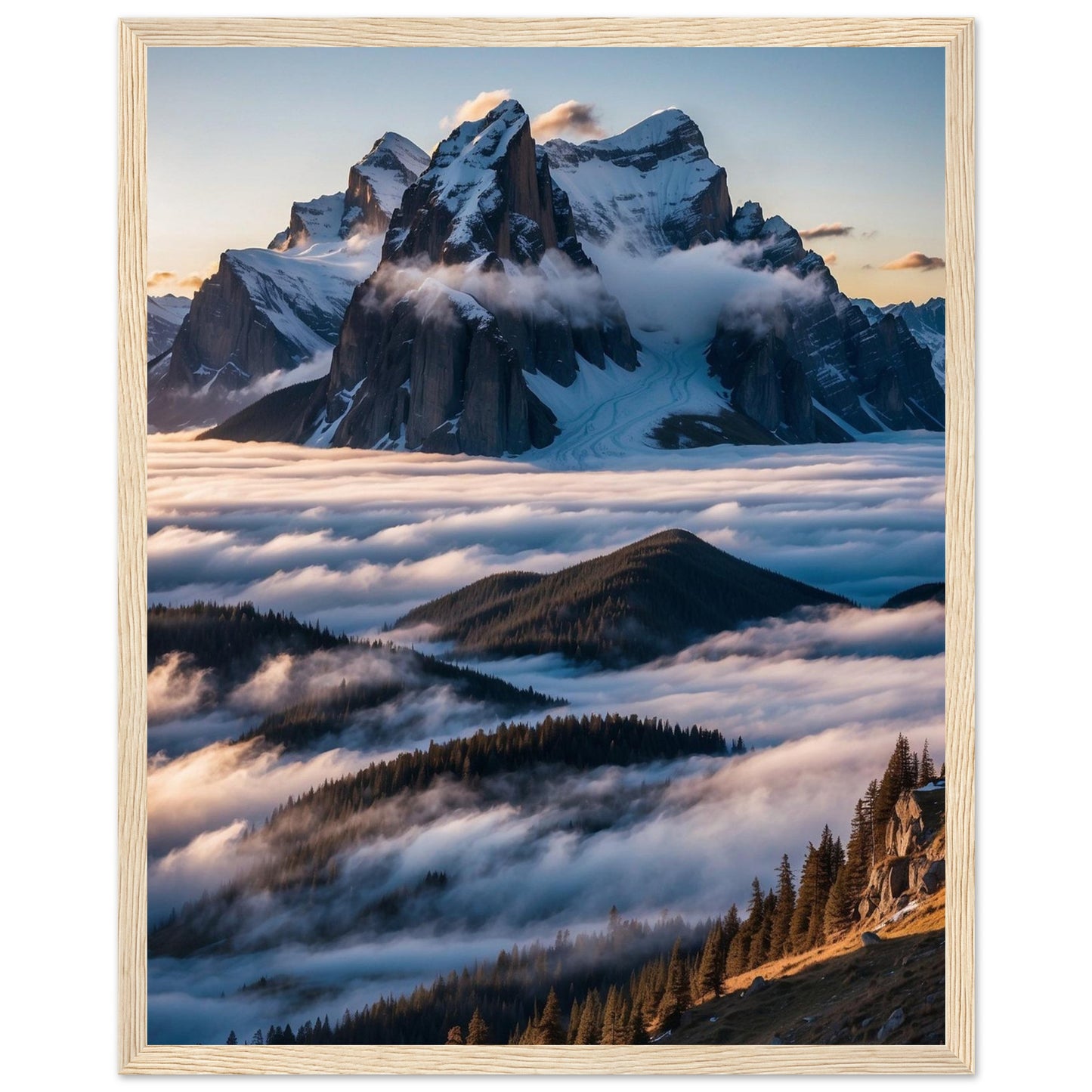 Premium Matte Paper Wooden Framed Poster