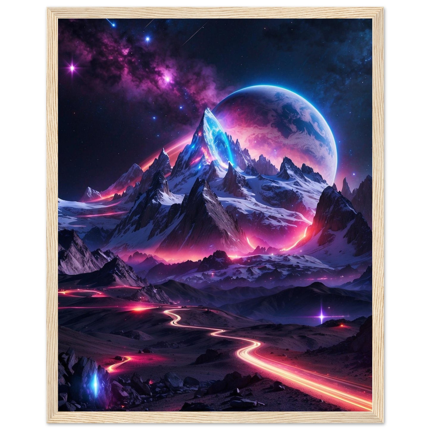 Premium Matte Paper Wooden Framed Poster