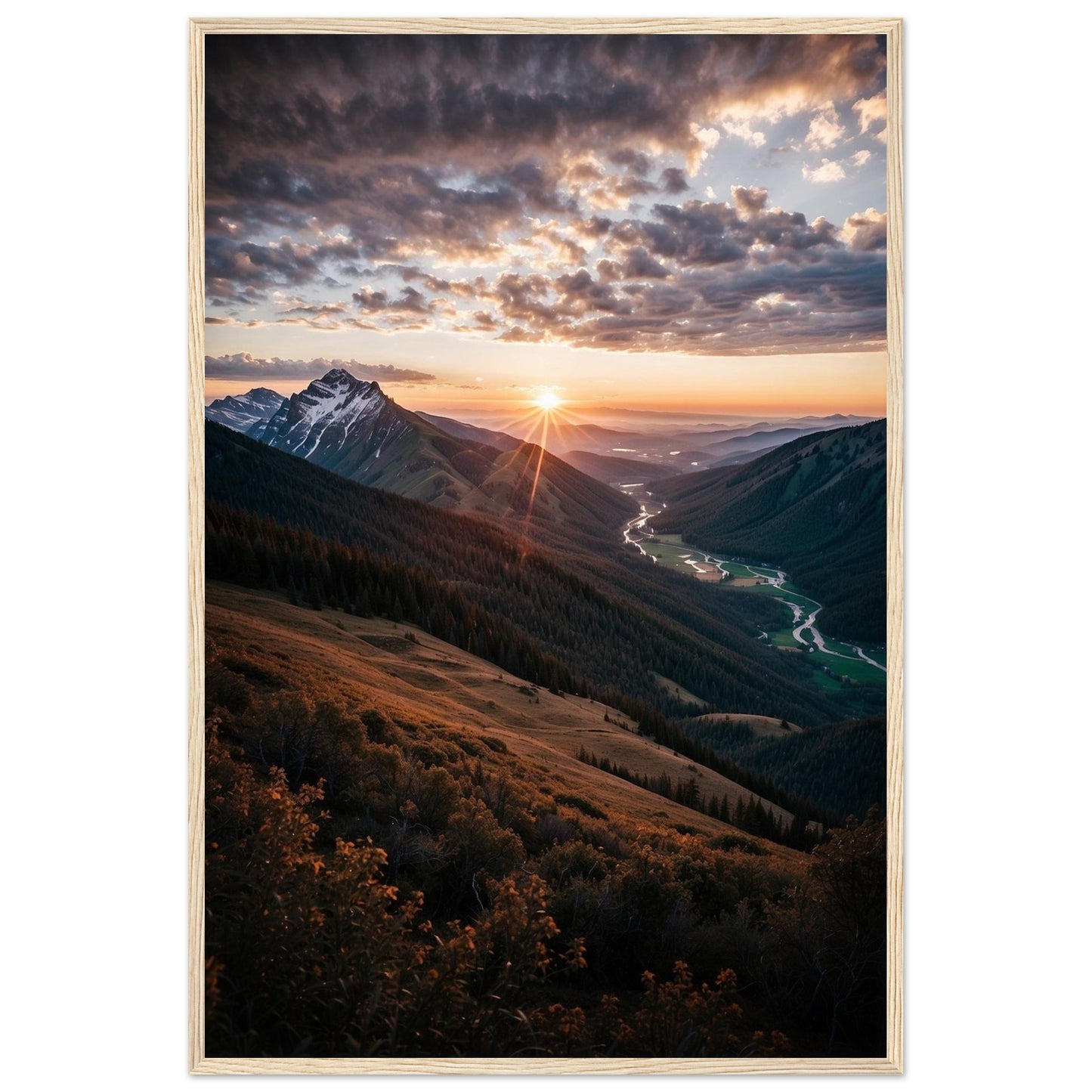 Premium Matte Paper Wooden Framed Poster