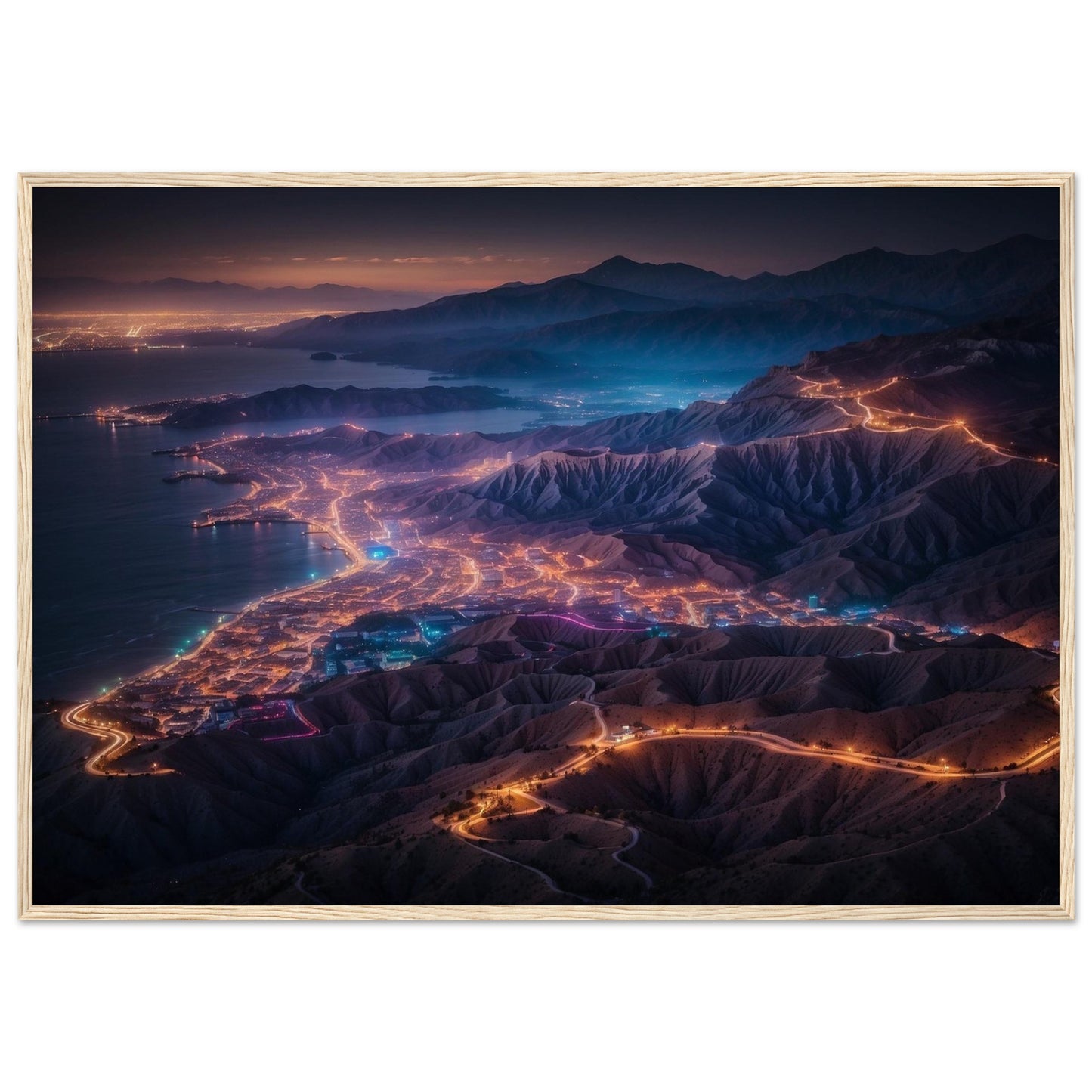 Premium Matte Paper Wooden Framed Poster