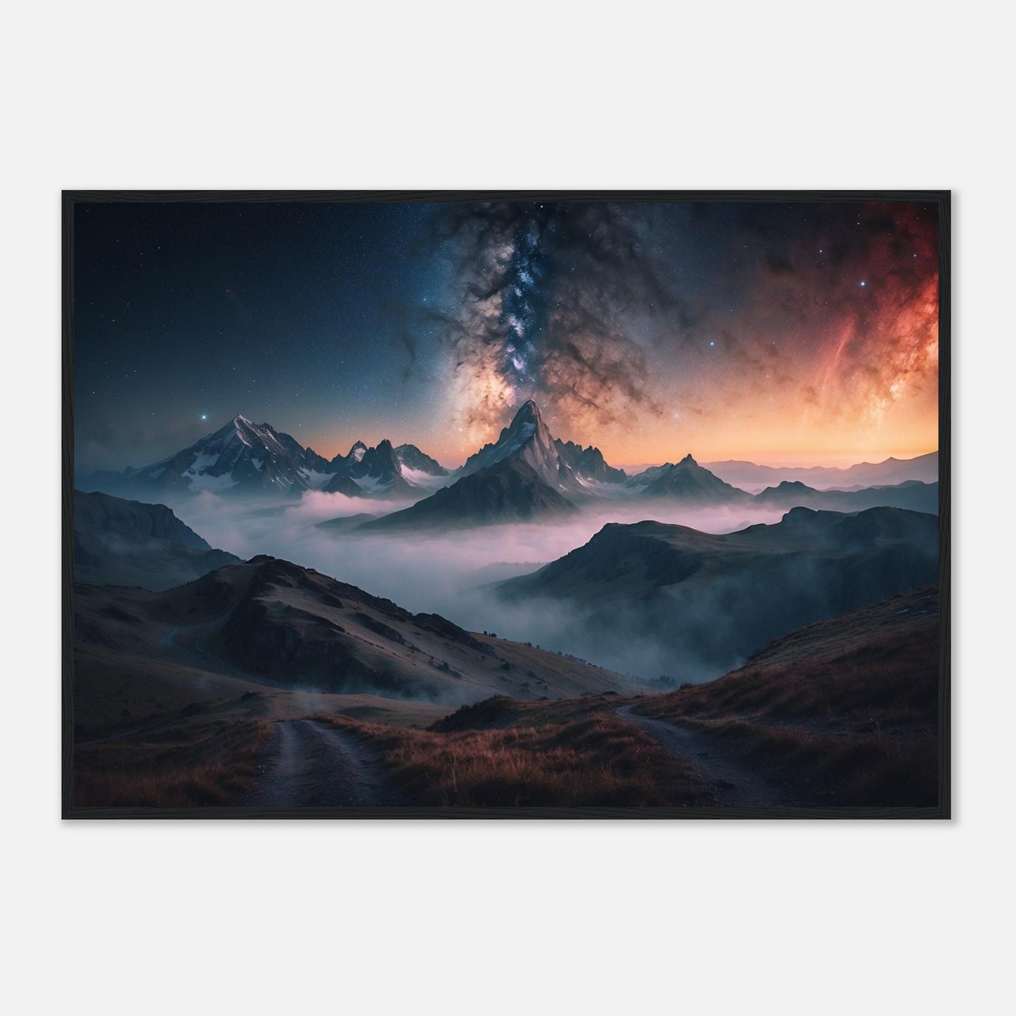 Premium Matte Paper Wooden Framed Poster