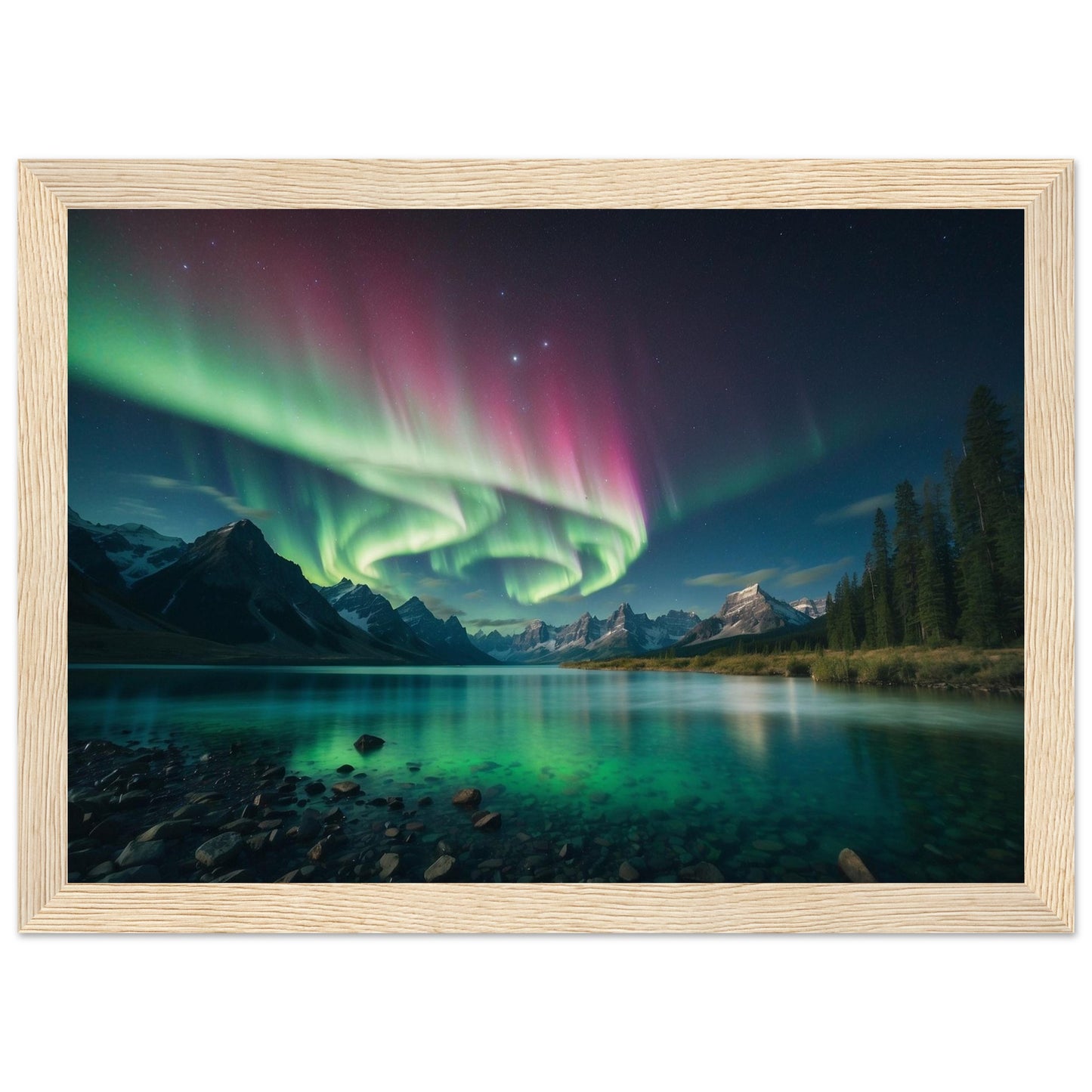 Premium Matte Paper Wooden Framed Poster