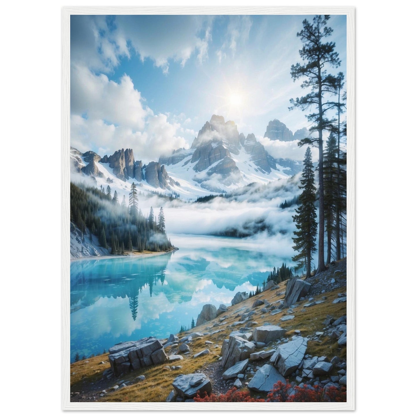 Premium Matte Paper Wooden Framed Poster