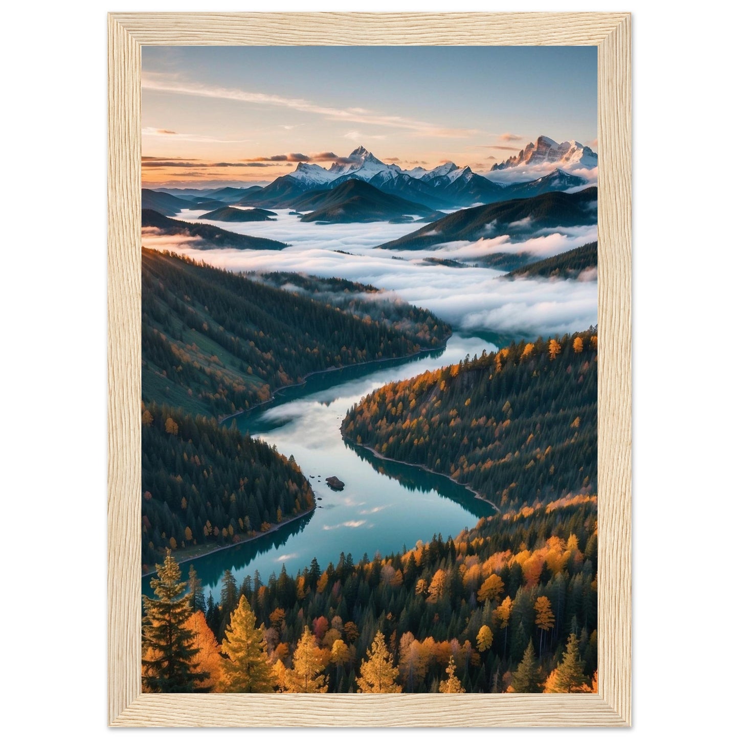 Premium Matte Paper Wooden Framed Poster