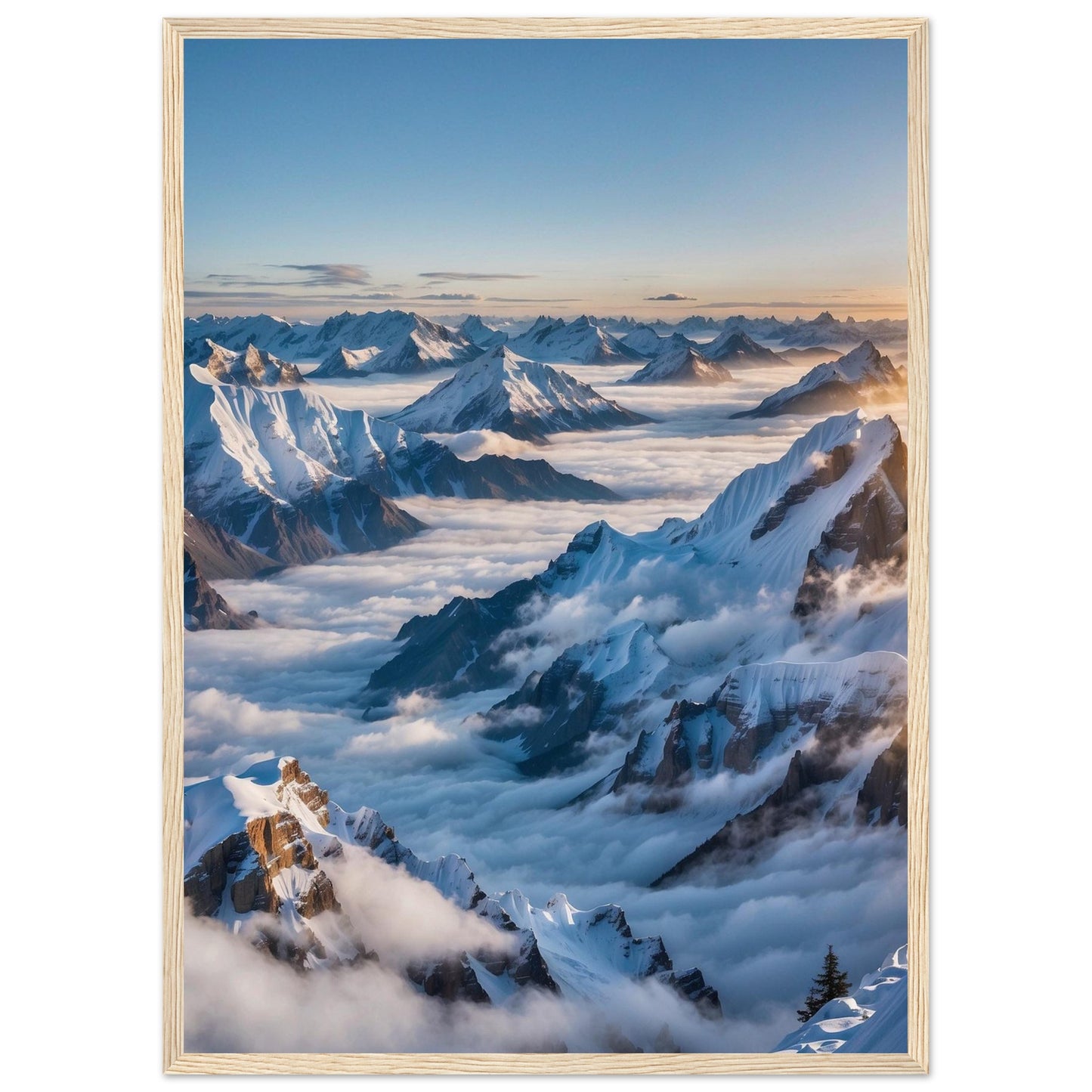Premium Matte Paper Wooden Framed Poster