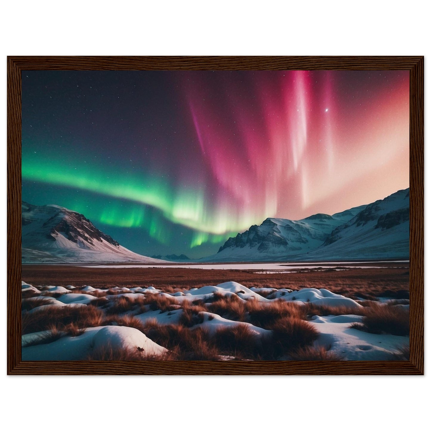 Premium Matte Paper Wooden Framed Poster