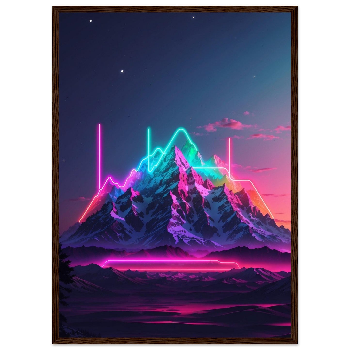 Premium Matte Paper Wooden Framed Poster