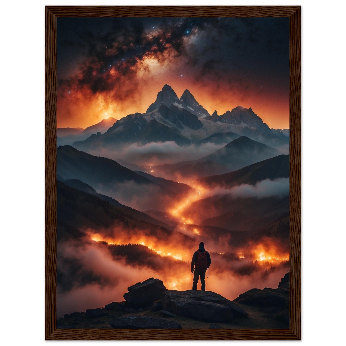 Premium Matte Paper Wooden Framed Poster