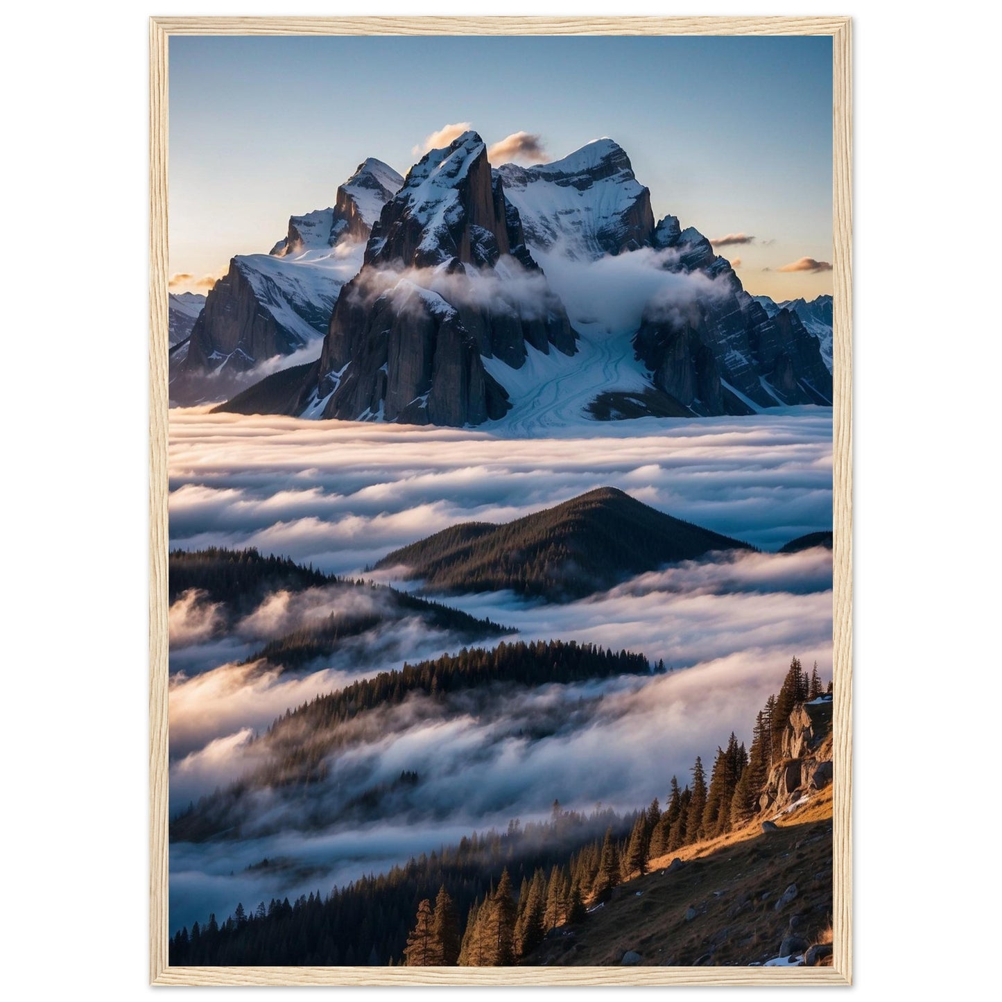 Premium Matte Paper Wooden Framed Poster