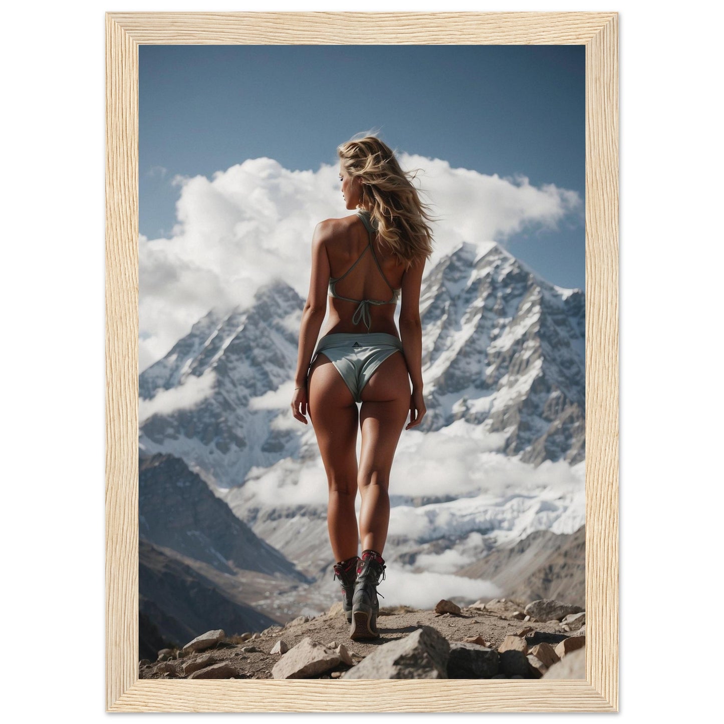 Premium Matte Paper Wooden Framed Poster