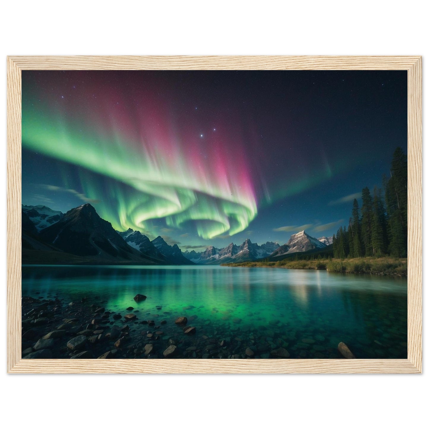 Premium Matte Paper Wooden Framed Poster