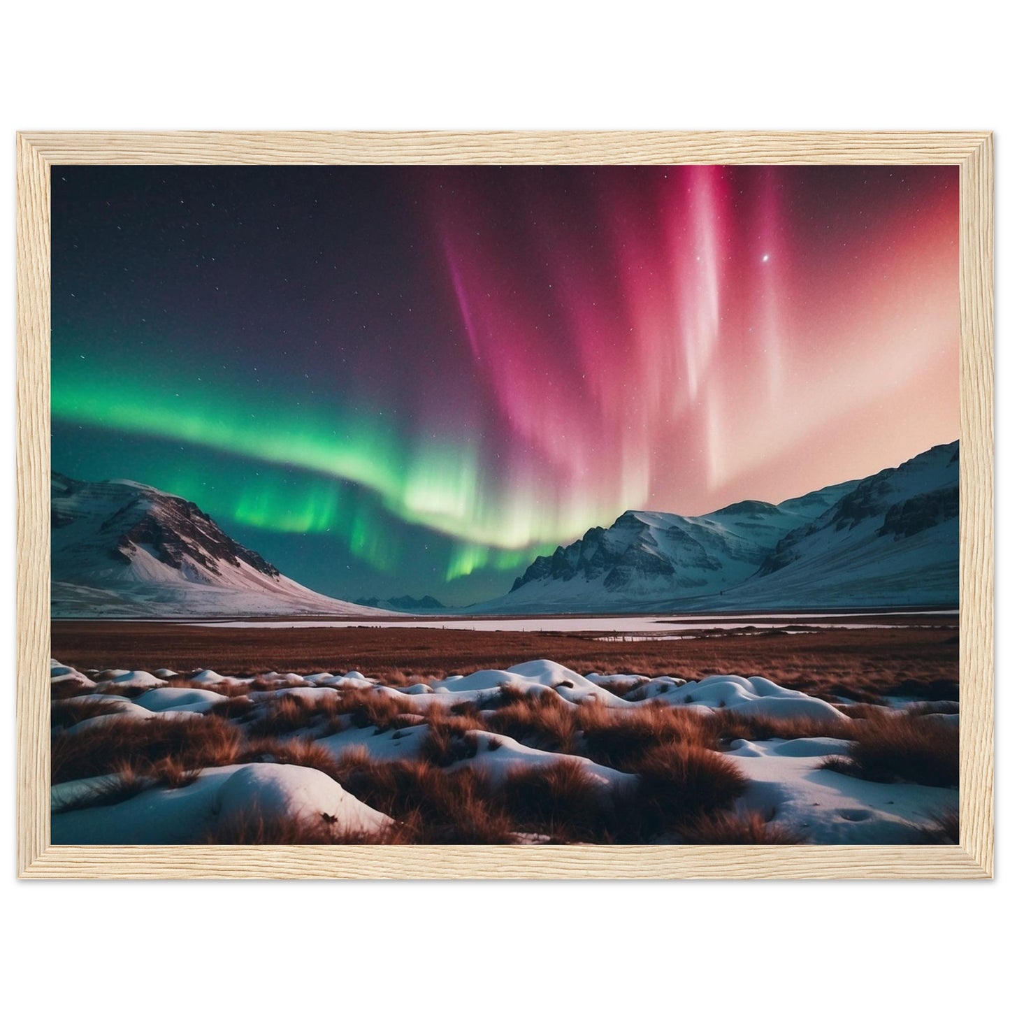 Premium Matte Paper Wooden Framed Poster