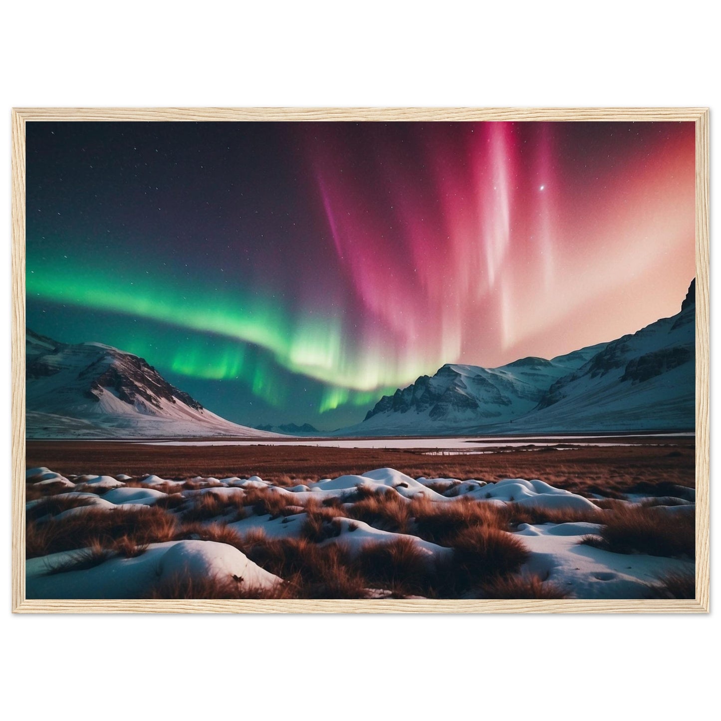Premium Matte Paper Wooden Framed Poster