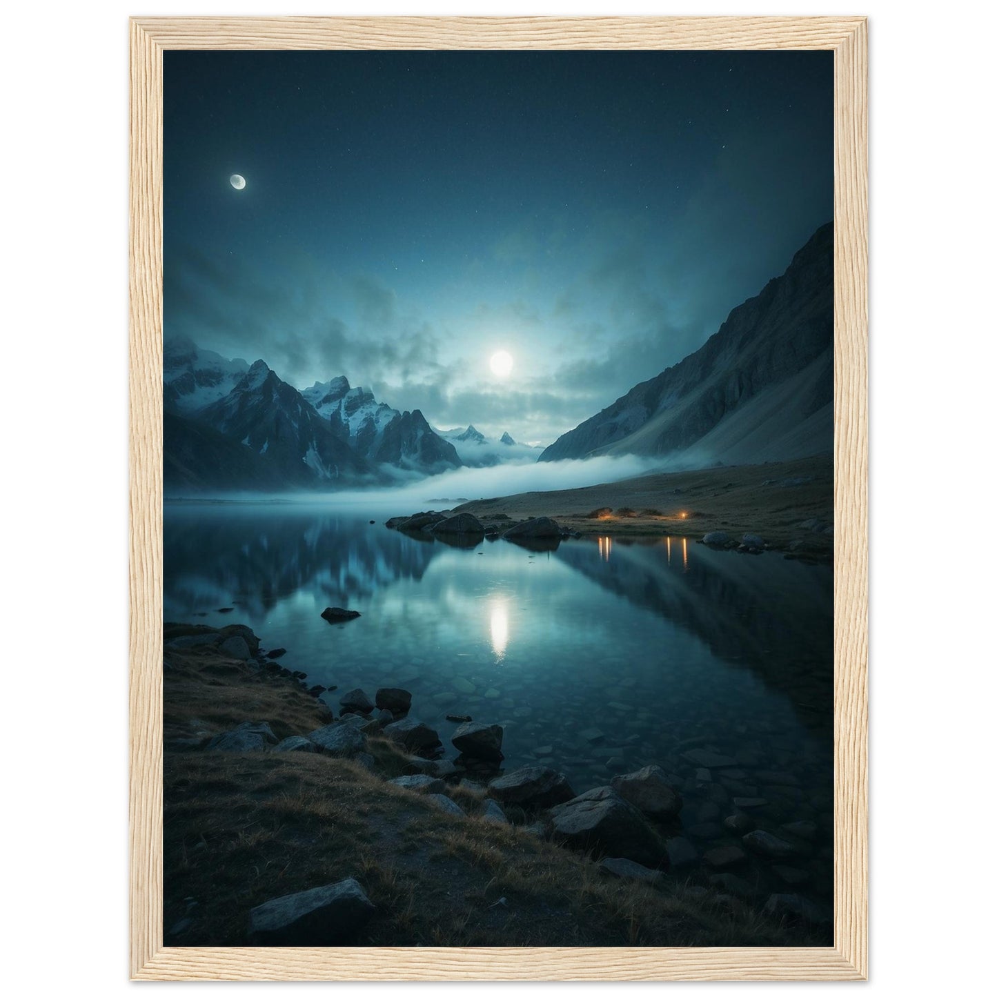 Premium Matte Paper Wooden Framed Poster