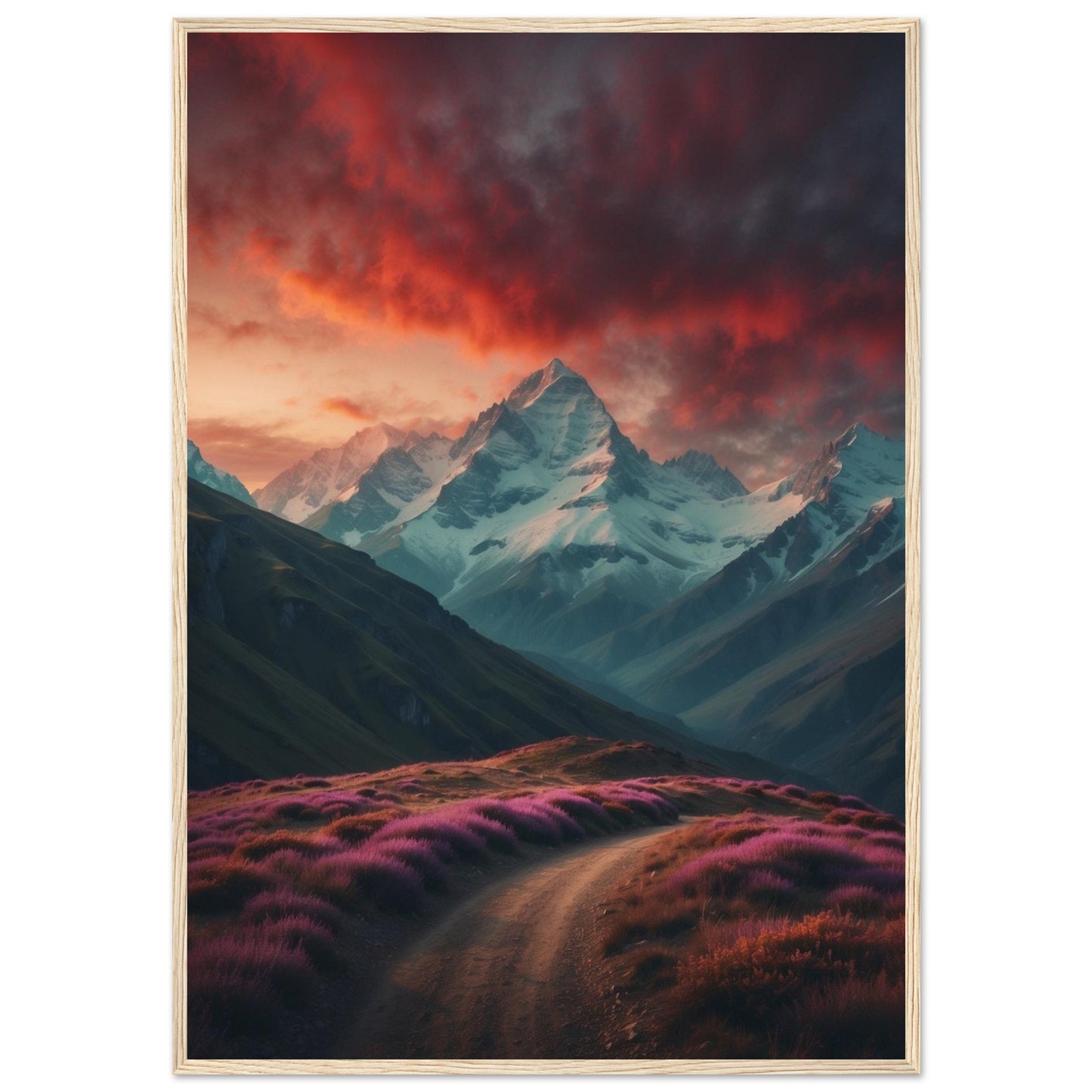 Premium Matte Paper Wooden Framed Poster
