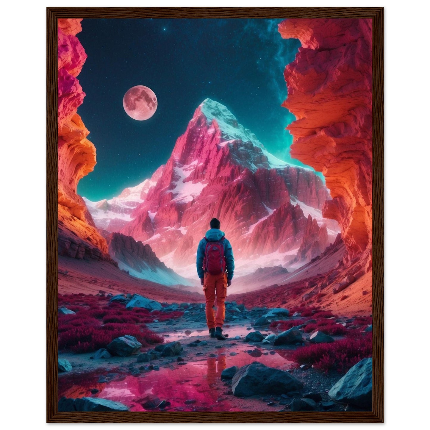 Premium Matte Paper Wooden Framed Poster