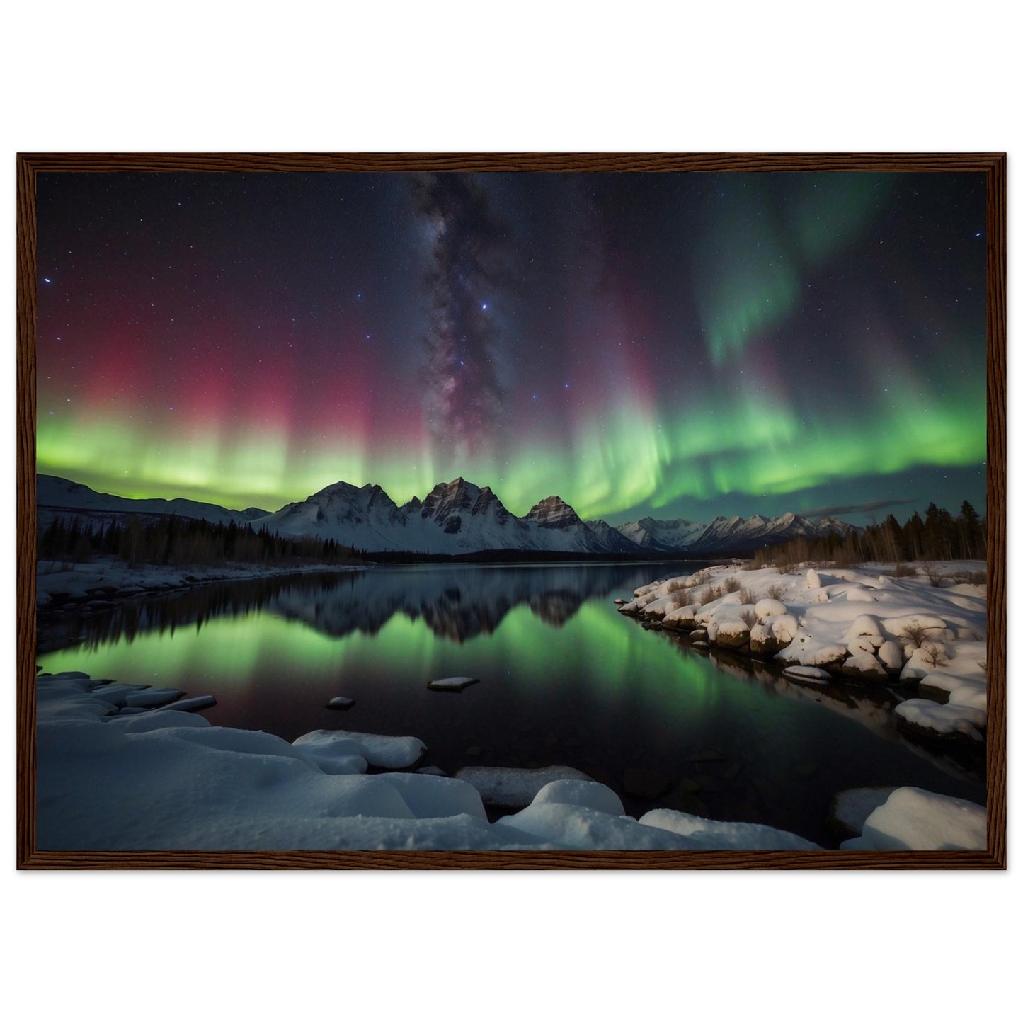 Premium Matte Paper Wooden Framed Poster