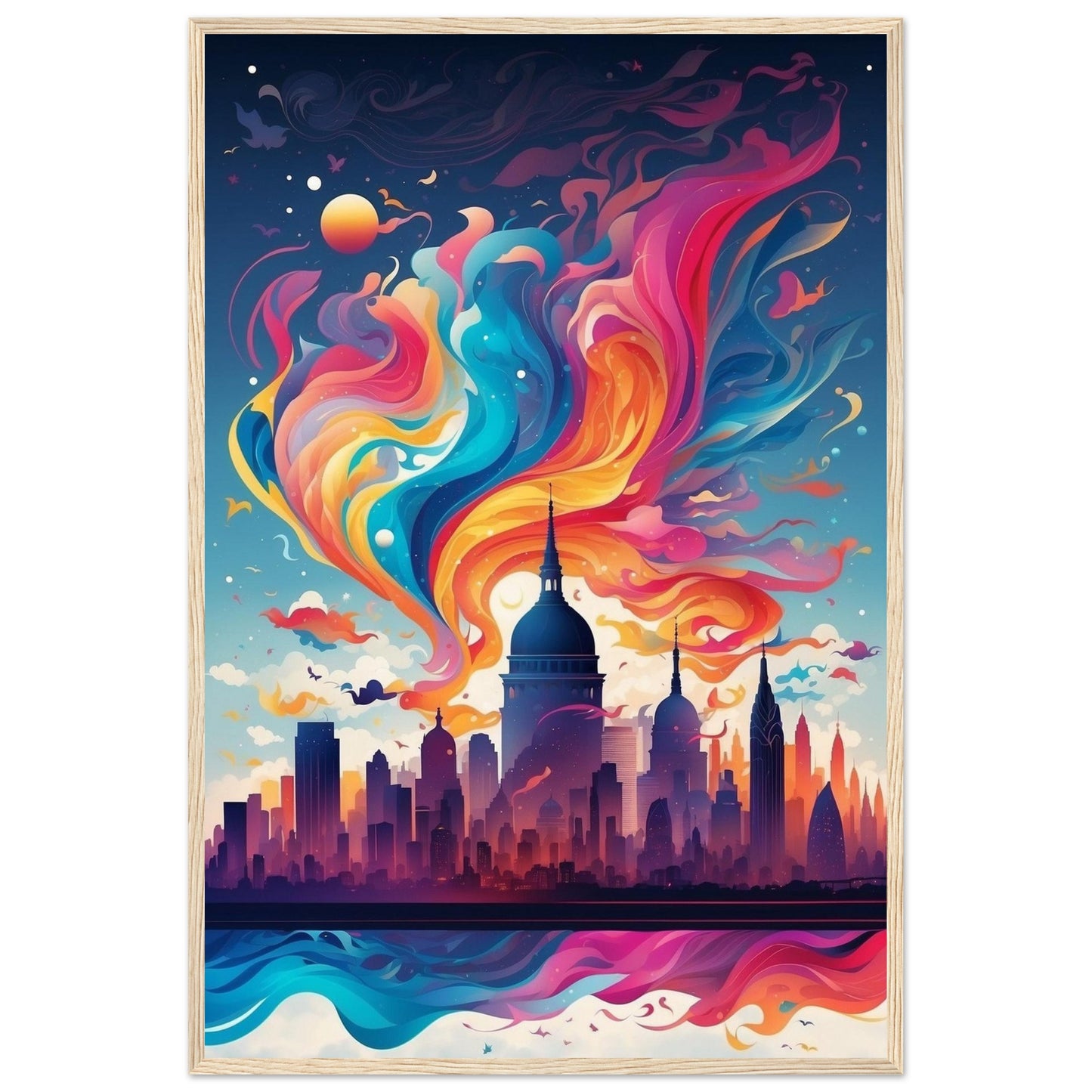 Premium Matte Paper Wooden Framed Poster