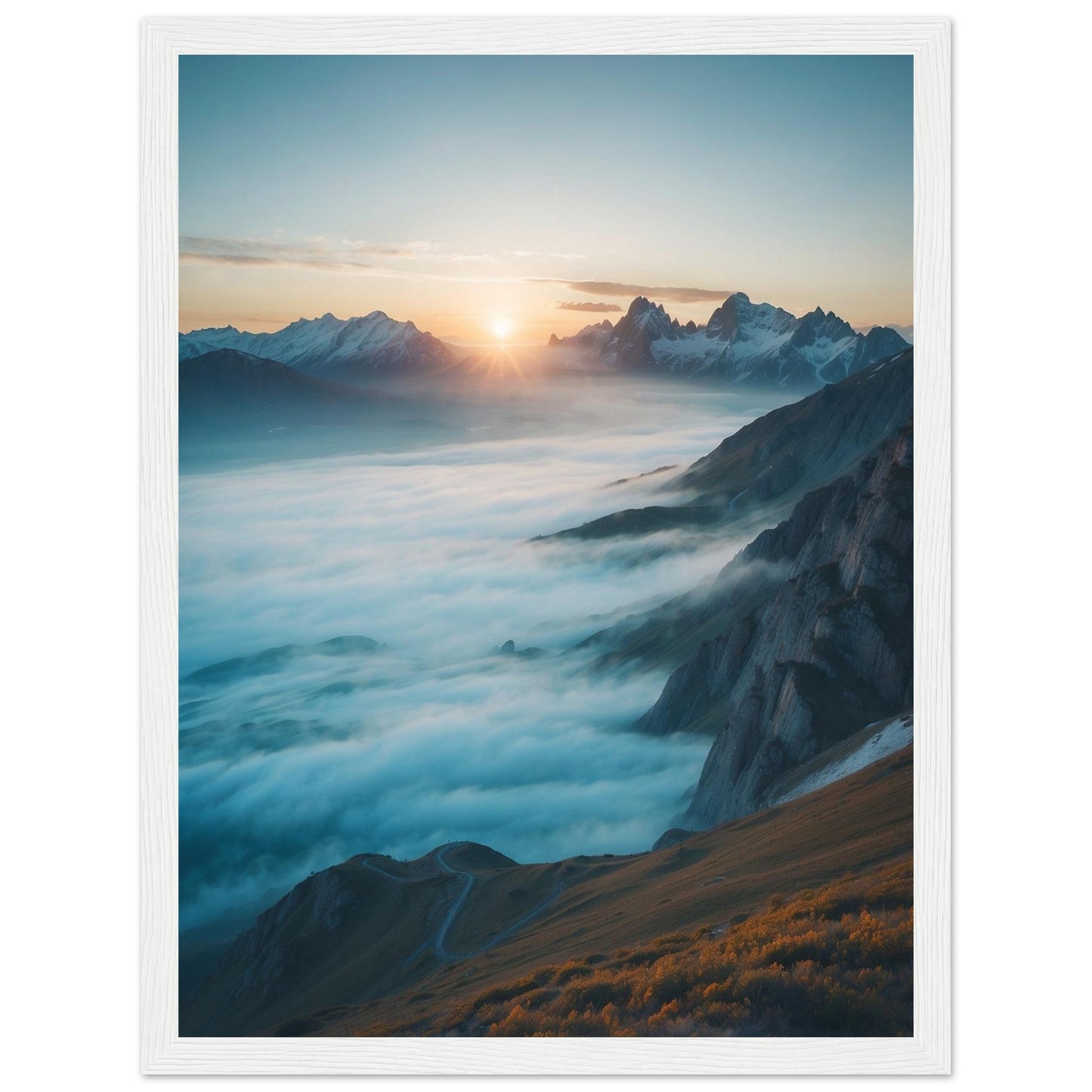 Premium Matte Paper Wooden Framed Poster