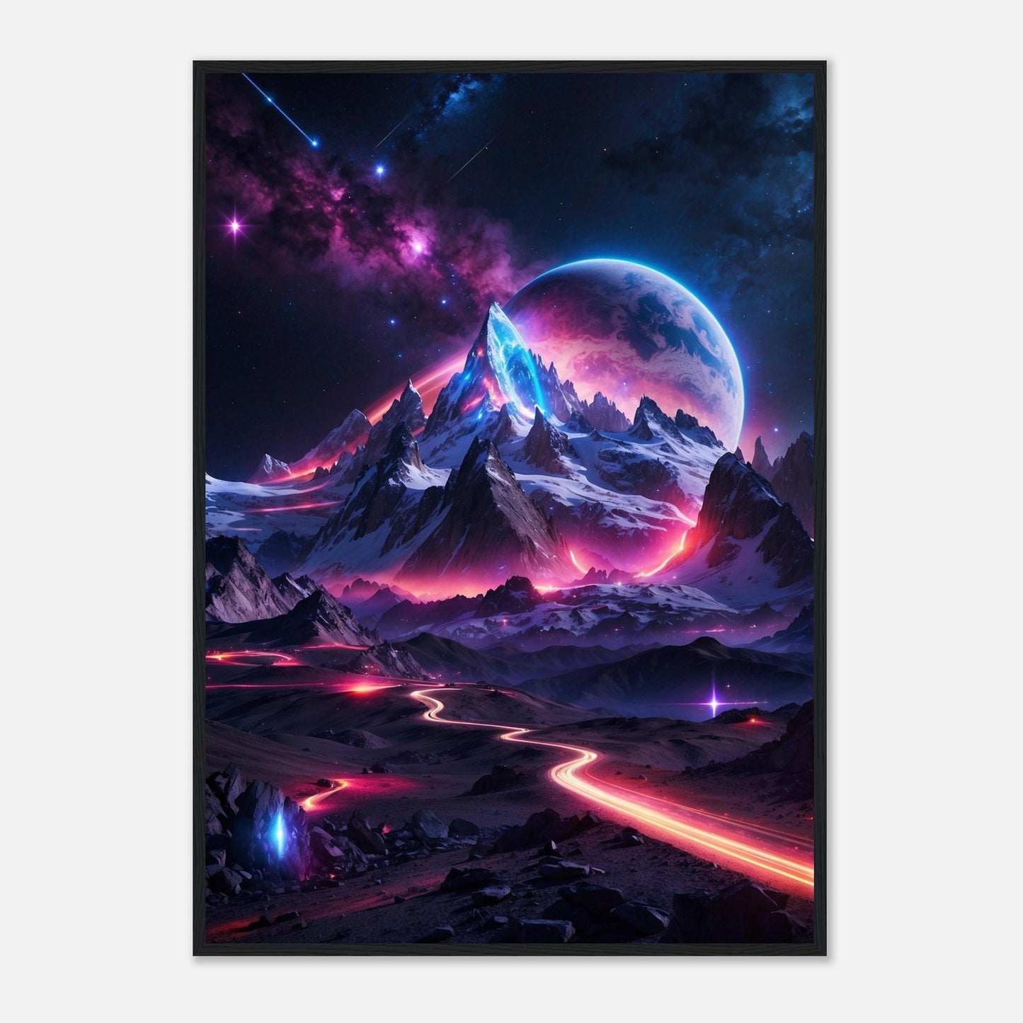 Premium Matte Paper Wooden Framed Poster