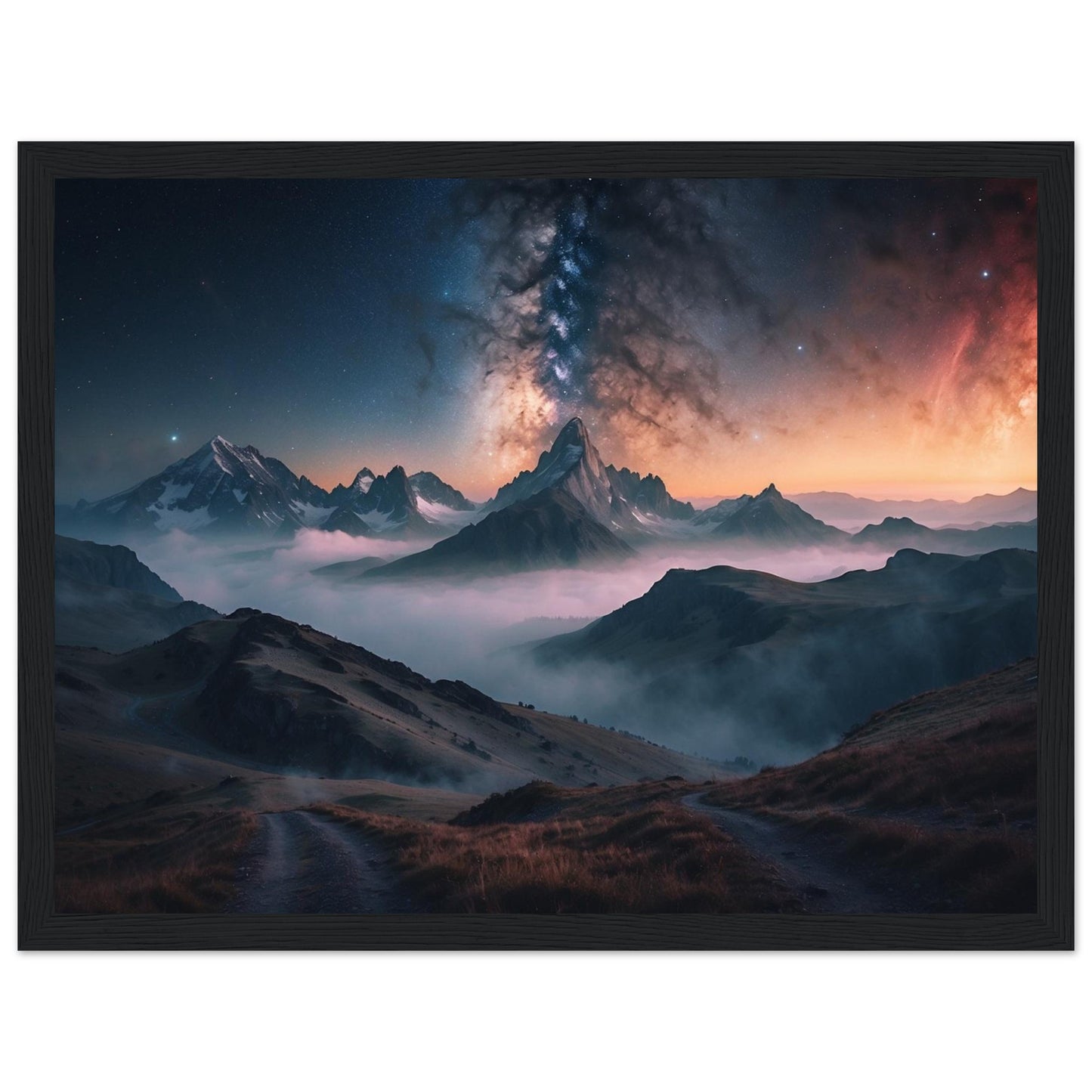 Premium Matte Paper Wooden Framed Poster
