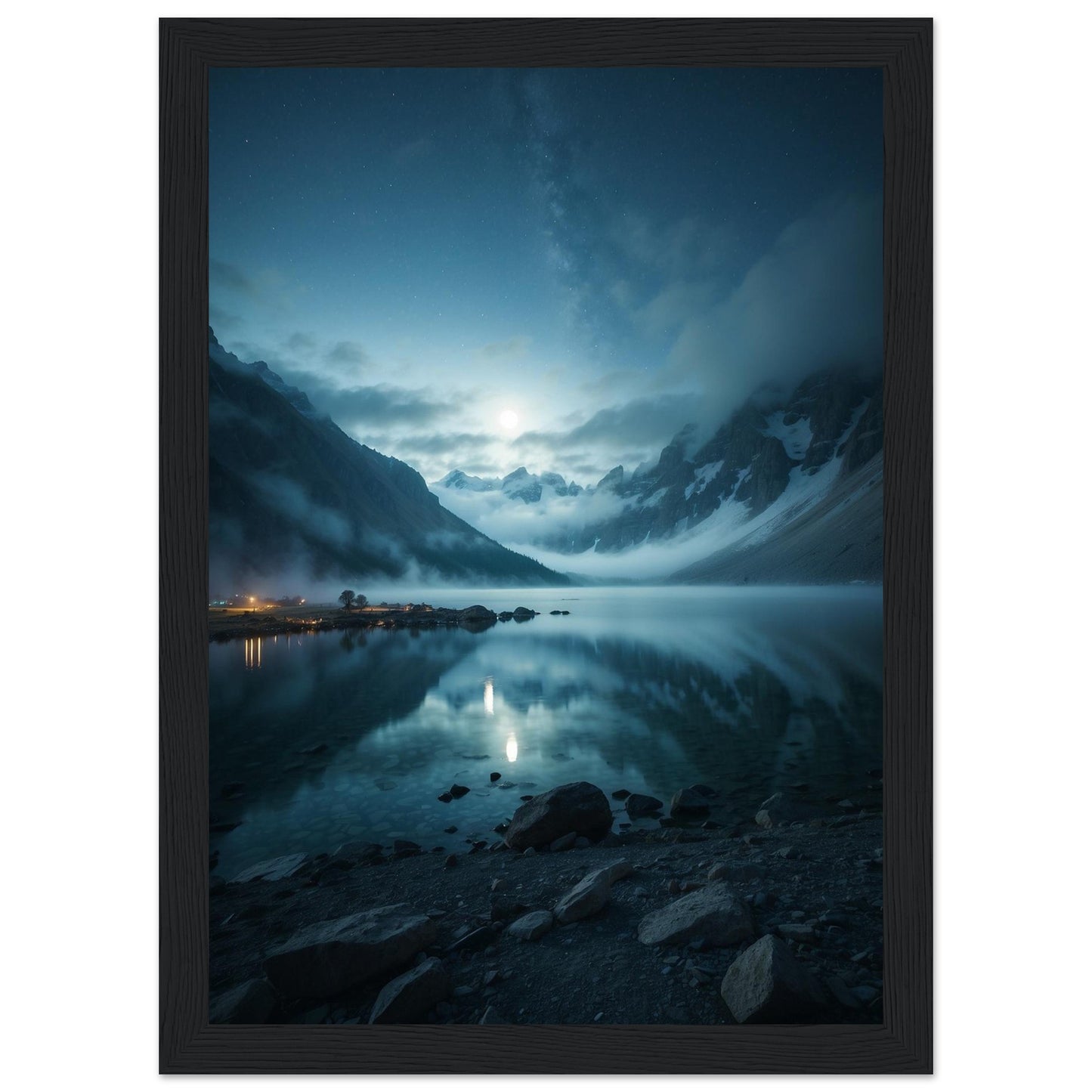 Premium Matte Paper Wooden Framed Poster