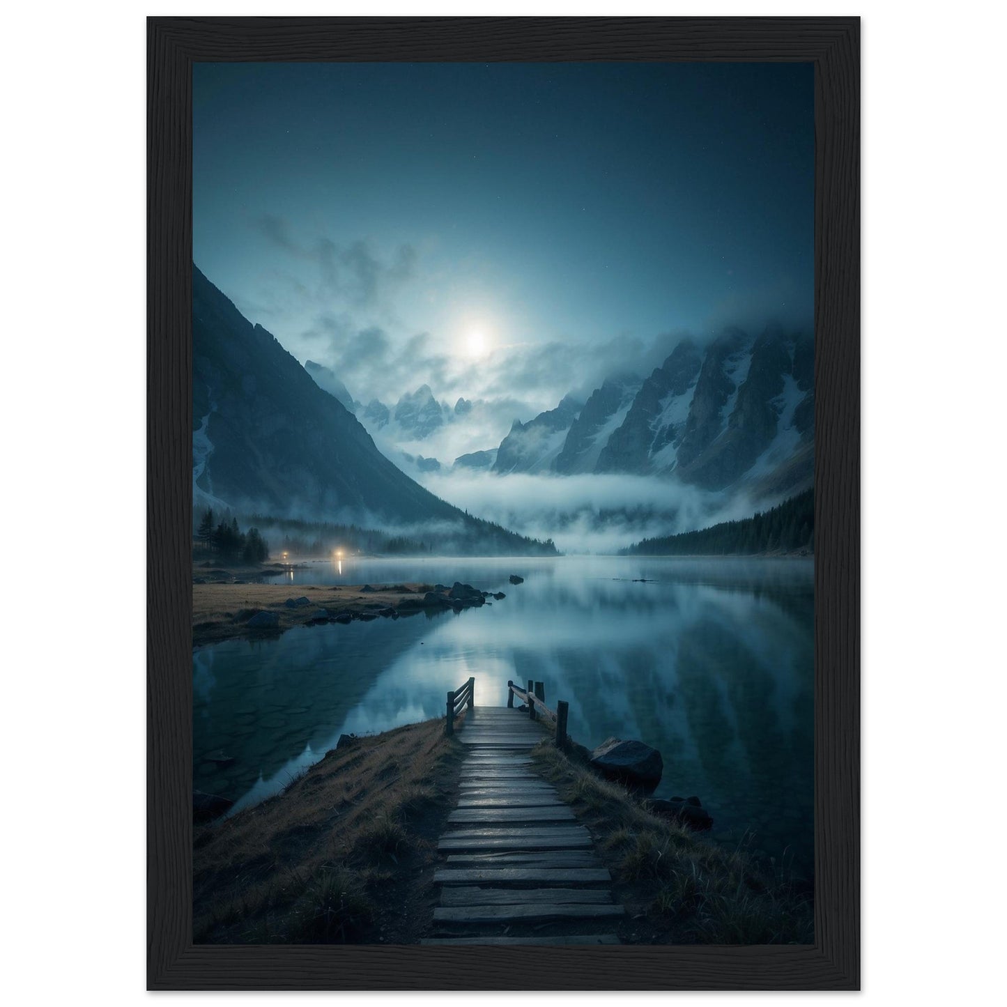 Premium Matte Paper Wooden Framed Poster