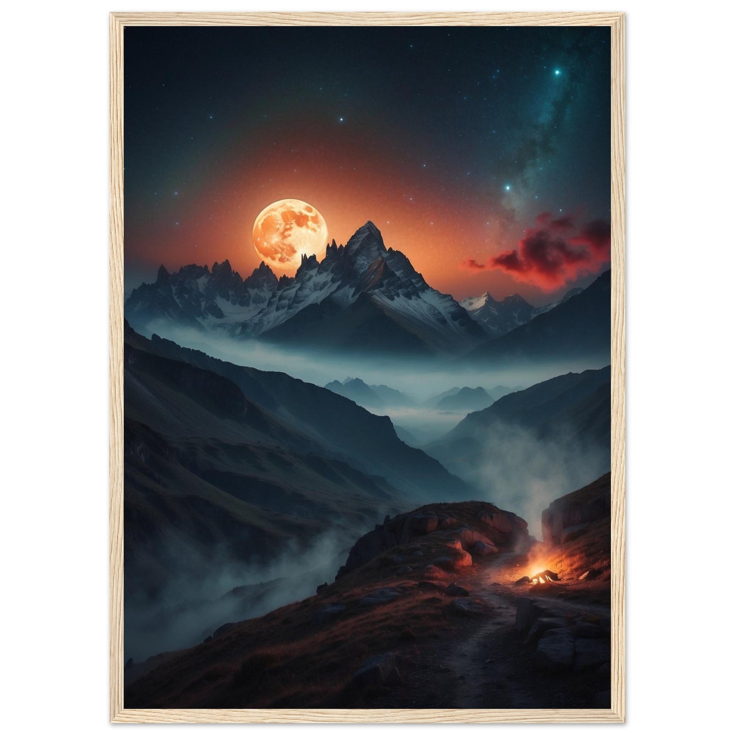 Premium Matte Paper Wooden Framed Poster