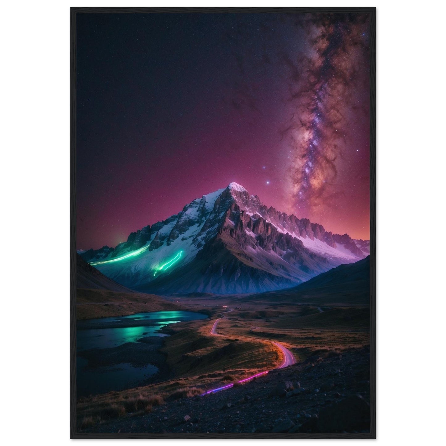 Premium Matte Paper Wooden Framed Poster