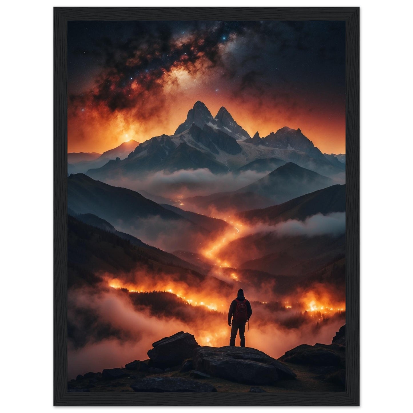 Premium Matte Paper Wooden Framed Poster