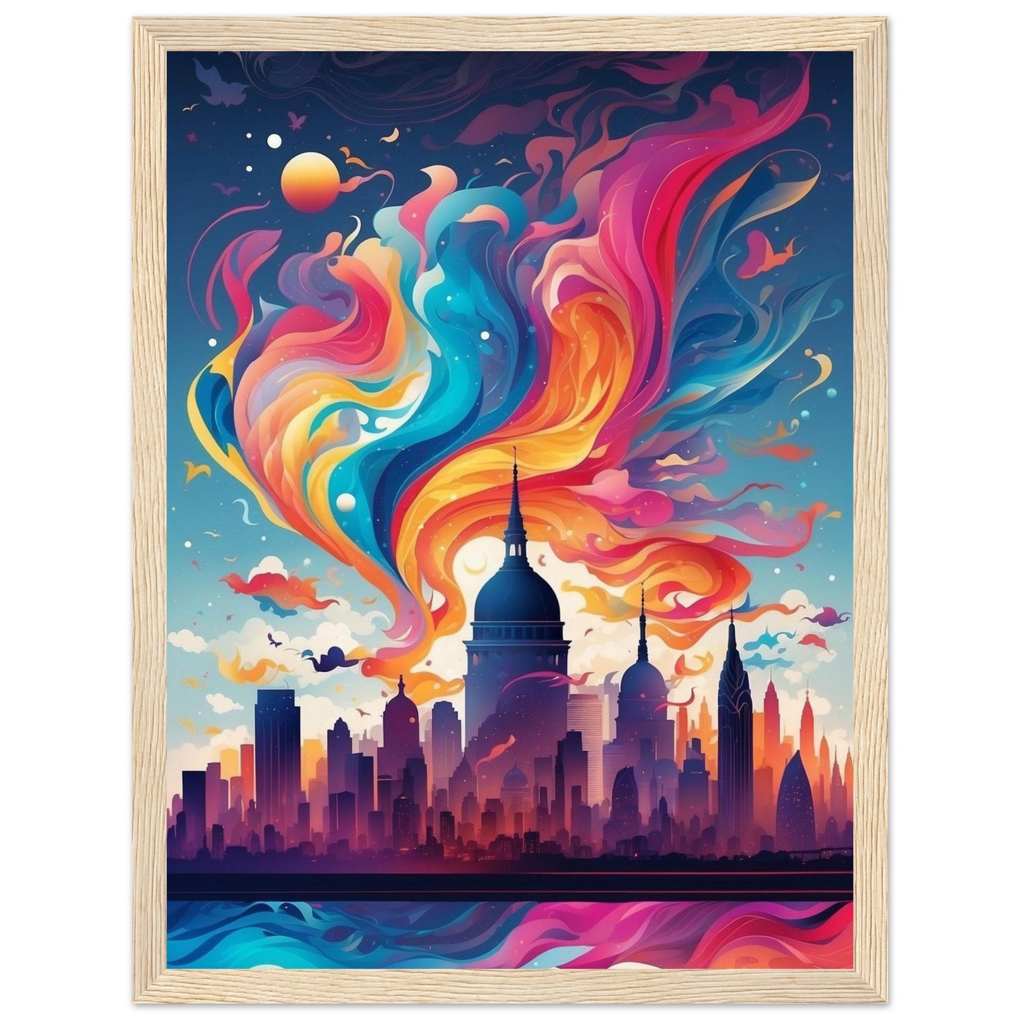 Premium Matte Paper Wooden Framed Poster
