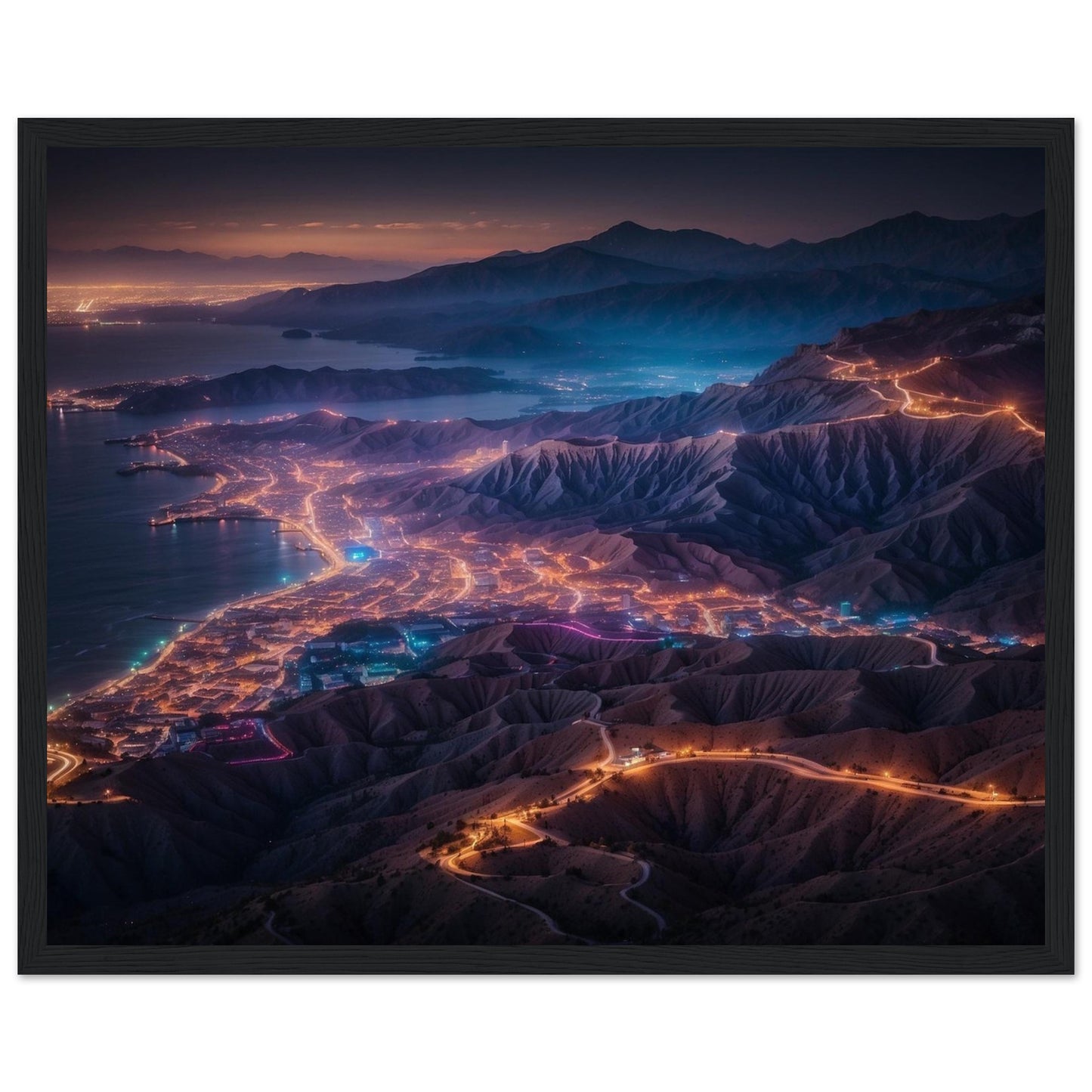 Premium Matte Paper Wooden Framed Poster