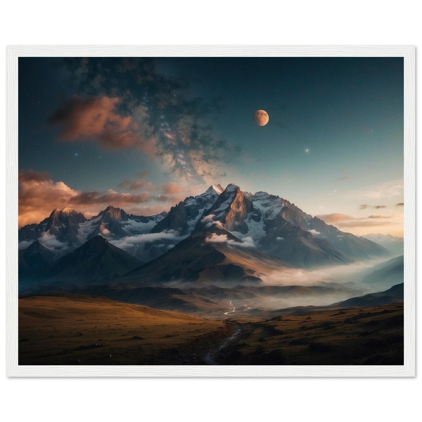 Premium Matte Paper Wooden Framed Poster