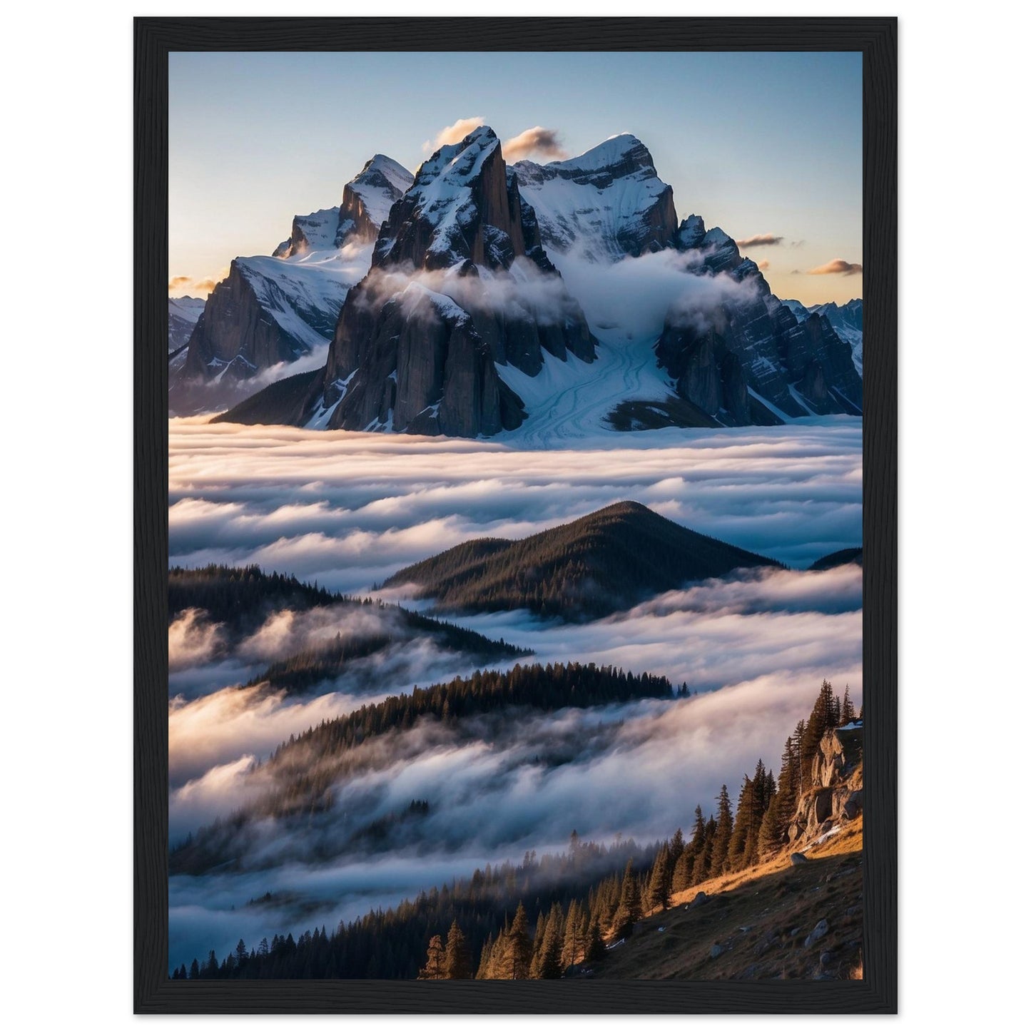 Premium Matte Paper Wooden Framed Poster