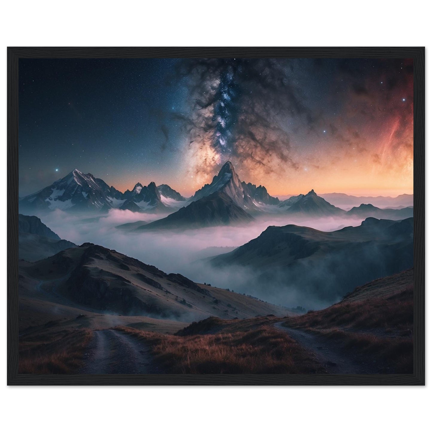 Premium Matte Paper Wooden Framed Poster