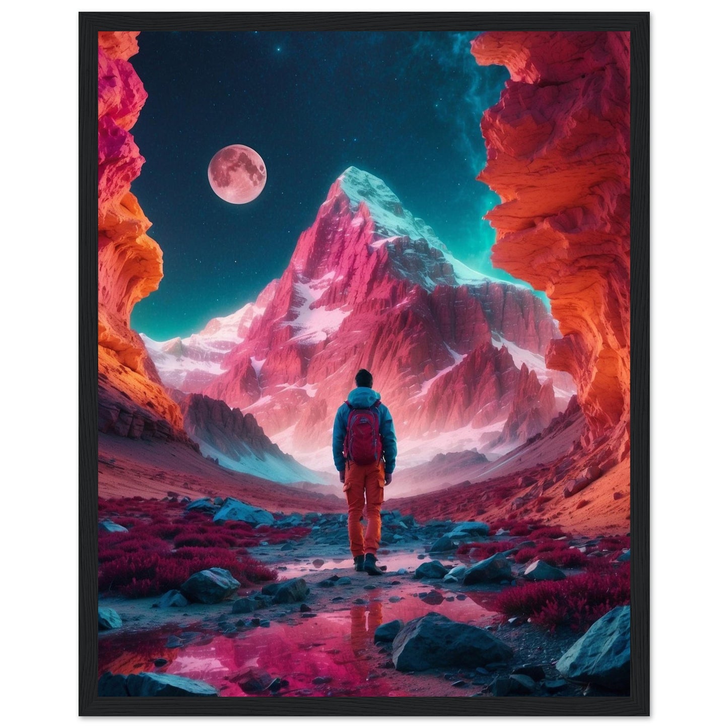 Premium Matte Paper Wooden Framed Poster
