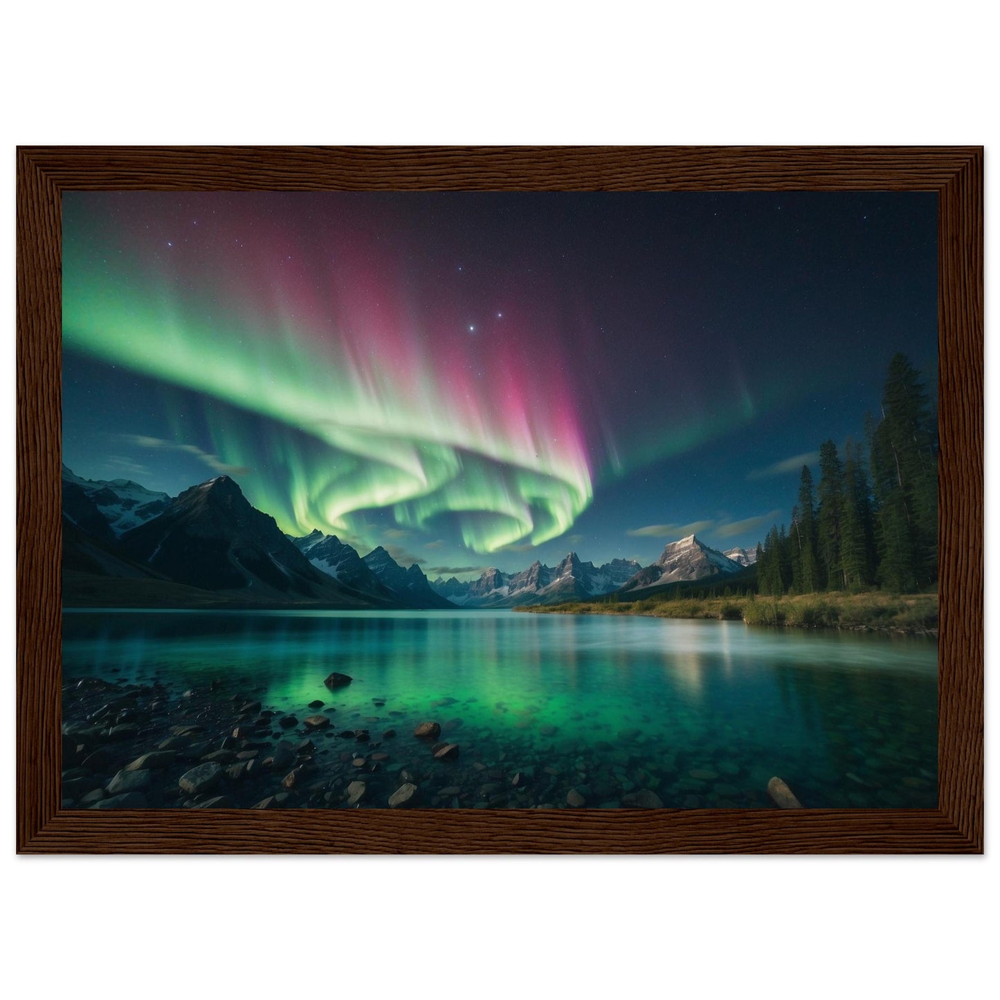 Premium Matte Paper Wooden Framed Poster