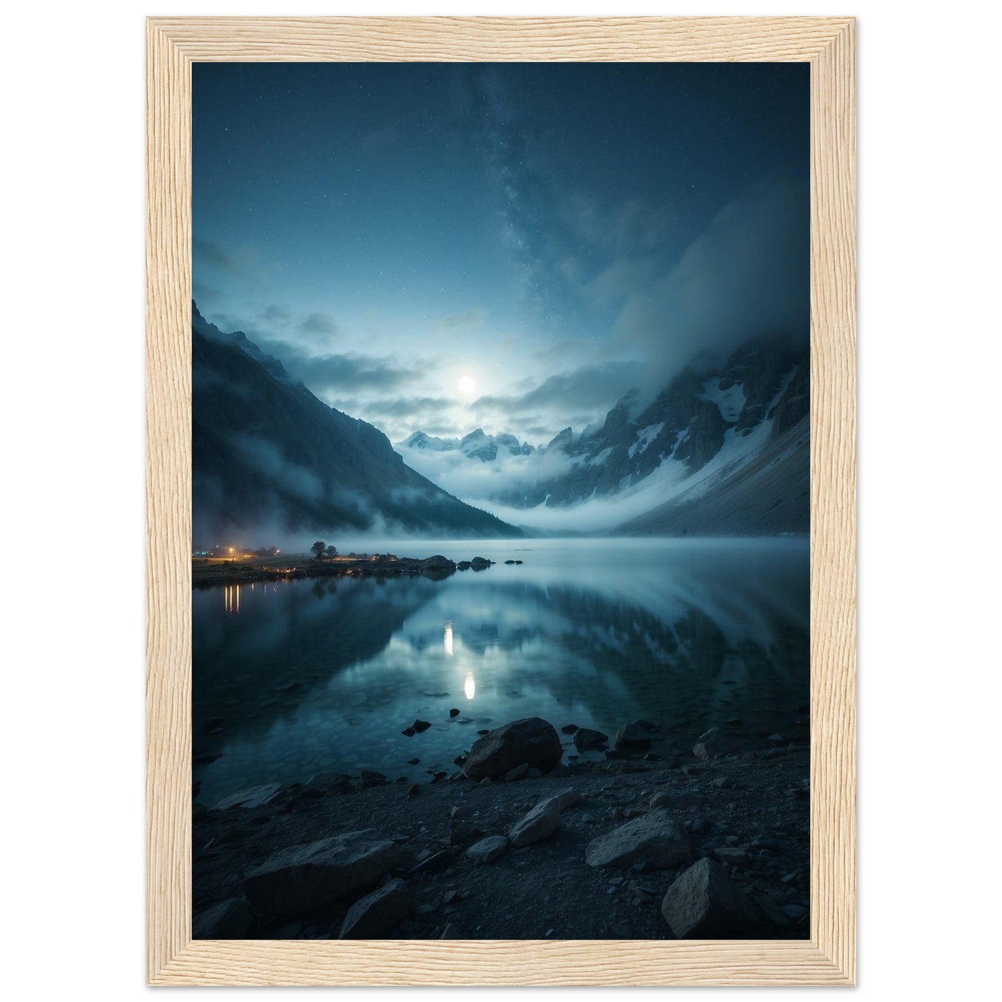 Premium Matte Paper Wooden Framed Poster