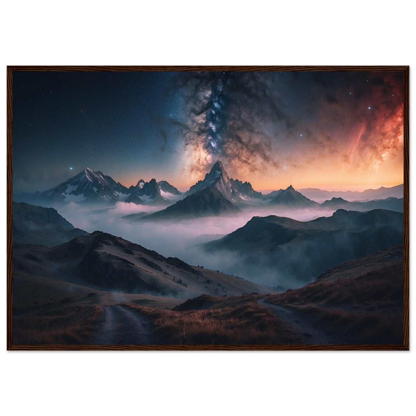 Premium Matte Paper Wooden Framed Poster