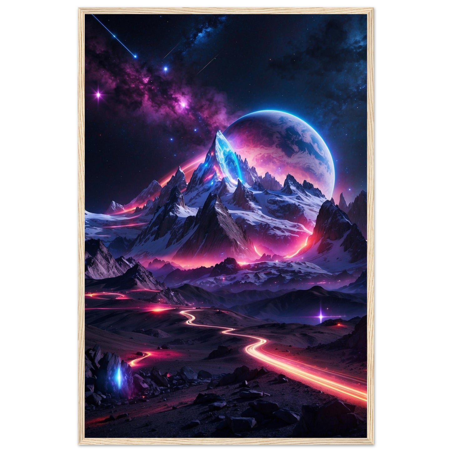 Premium Matte Paper Wooden Framed Poster